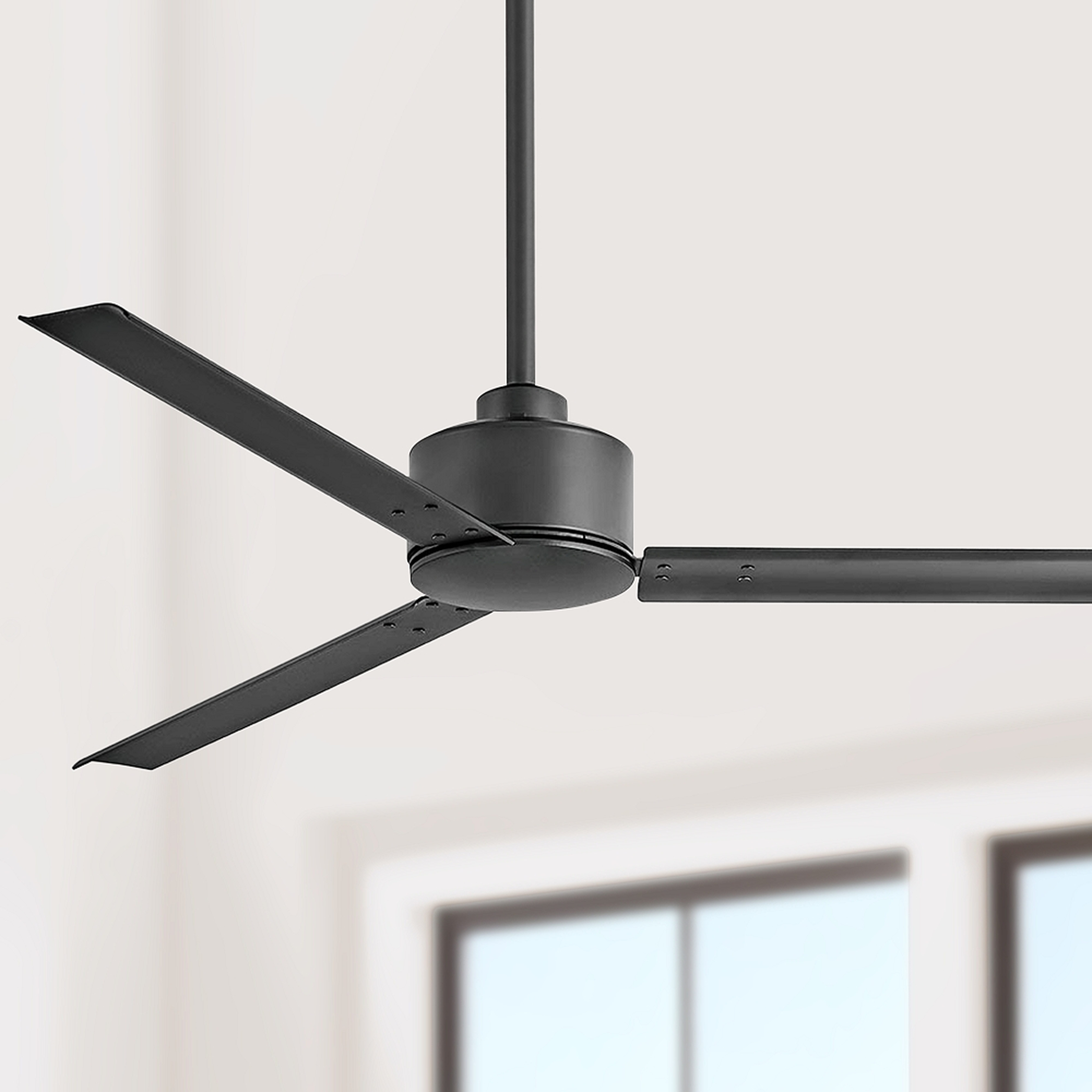 56" Hinkley Indy Matte Black Ceiling Fan - Style # 84K02 - Lamps Plus