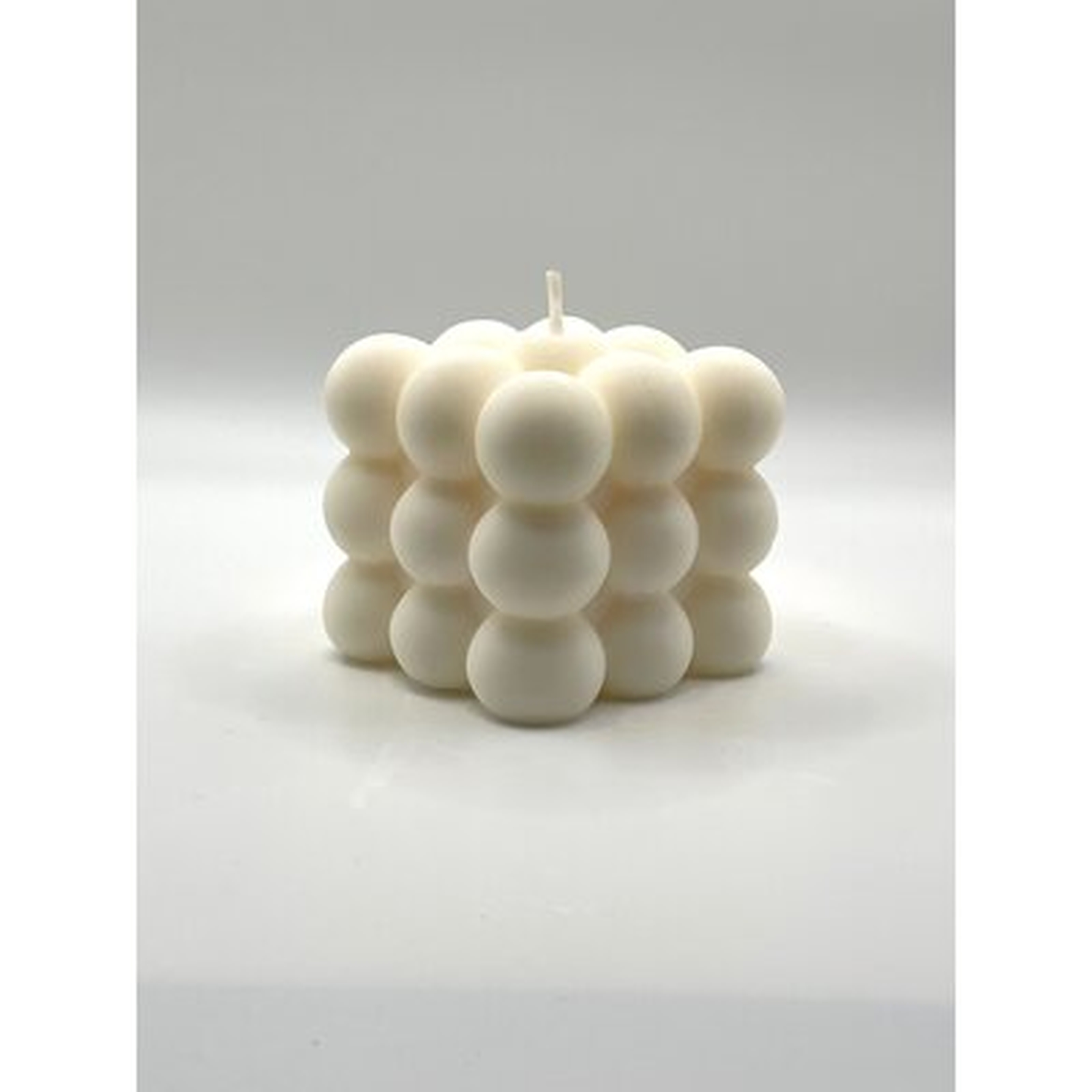 Yorker Candle Natural Pure Earth Nude Bubble Candle - Handmade Aesthetic Candle - Shaped Candle in , White - Wayfair