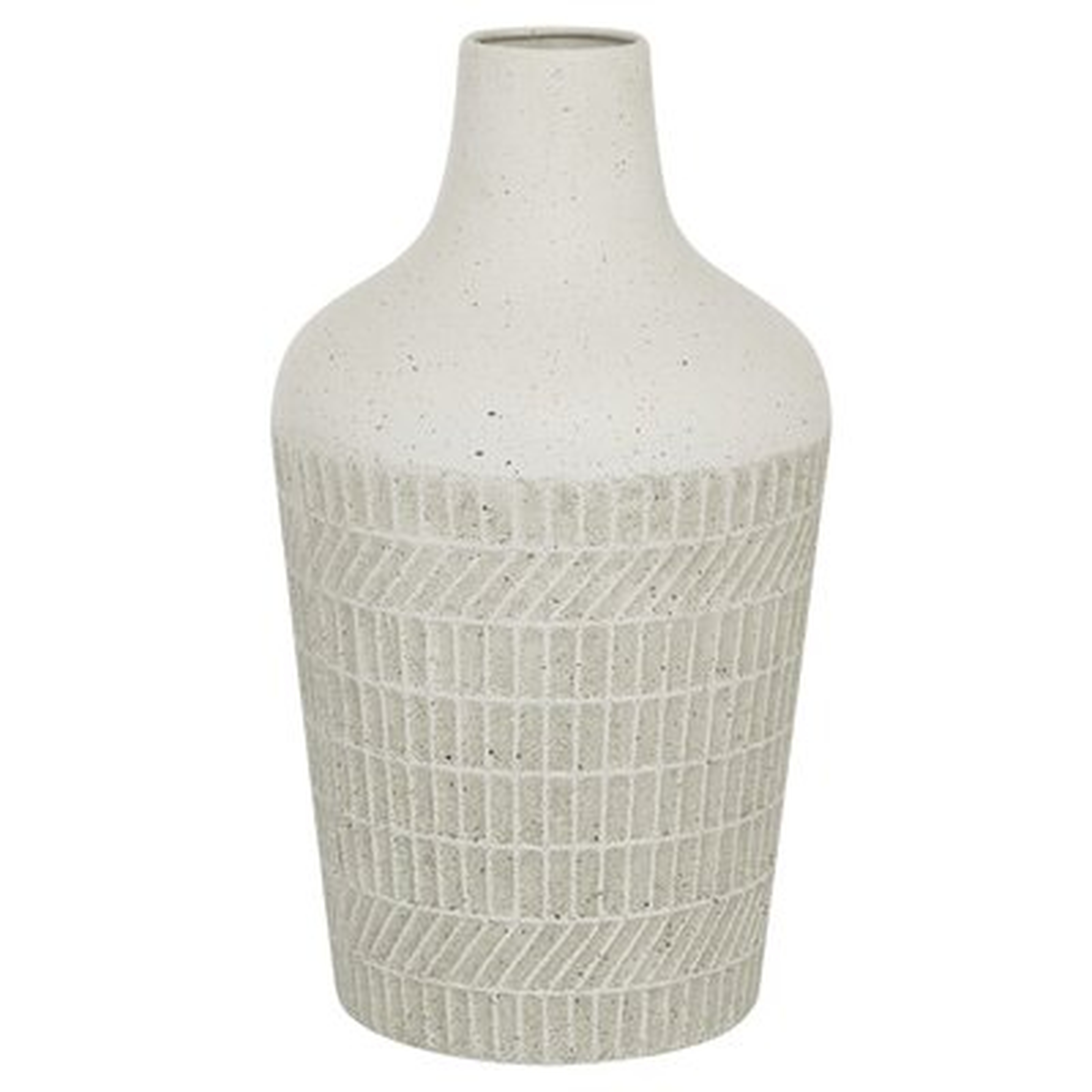 Lexington White Stainless Steel Table Vase, 13.4" - Wayfair