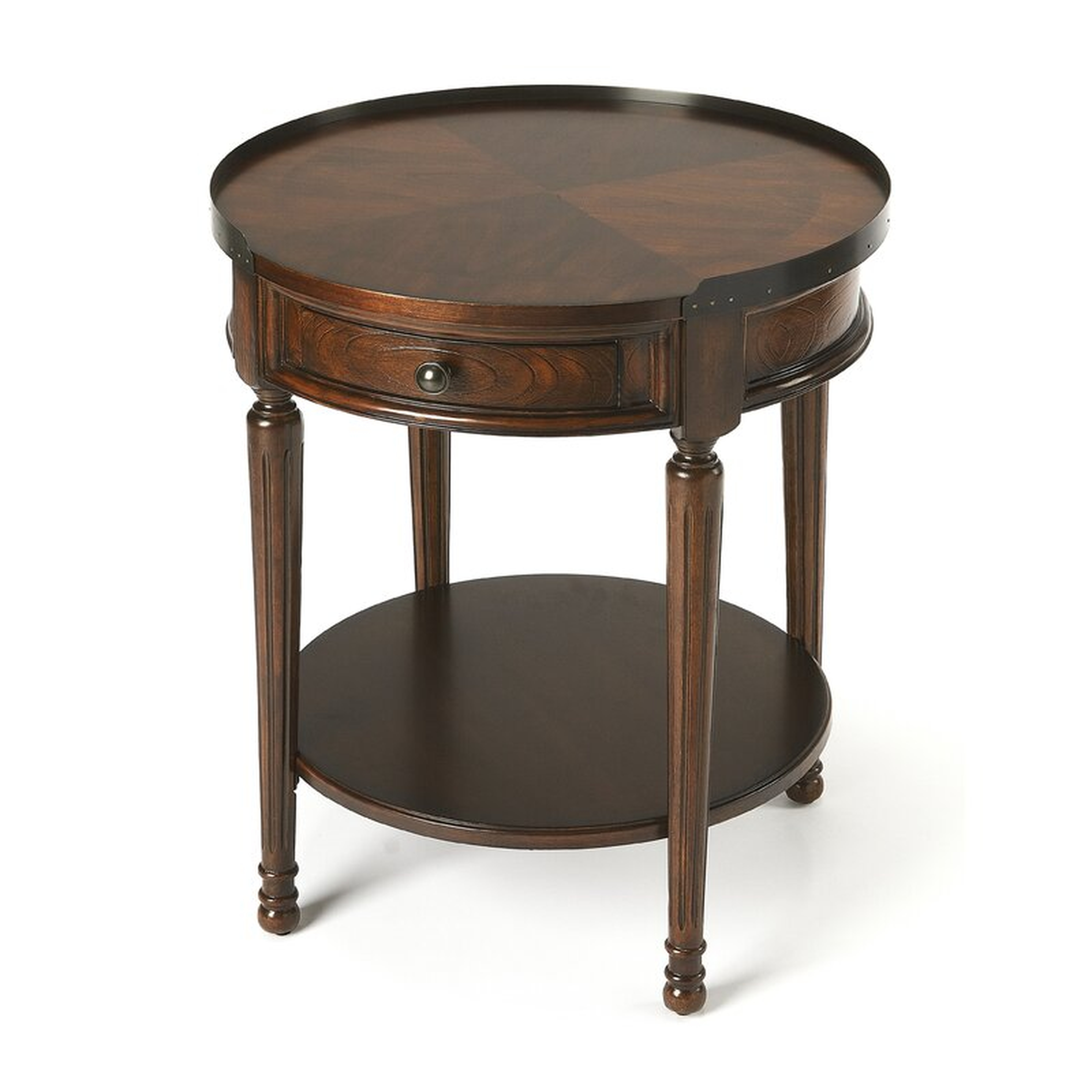 End Table with Storage Color: Plantation Cherry - Perigold