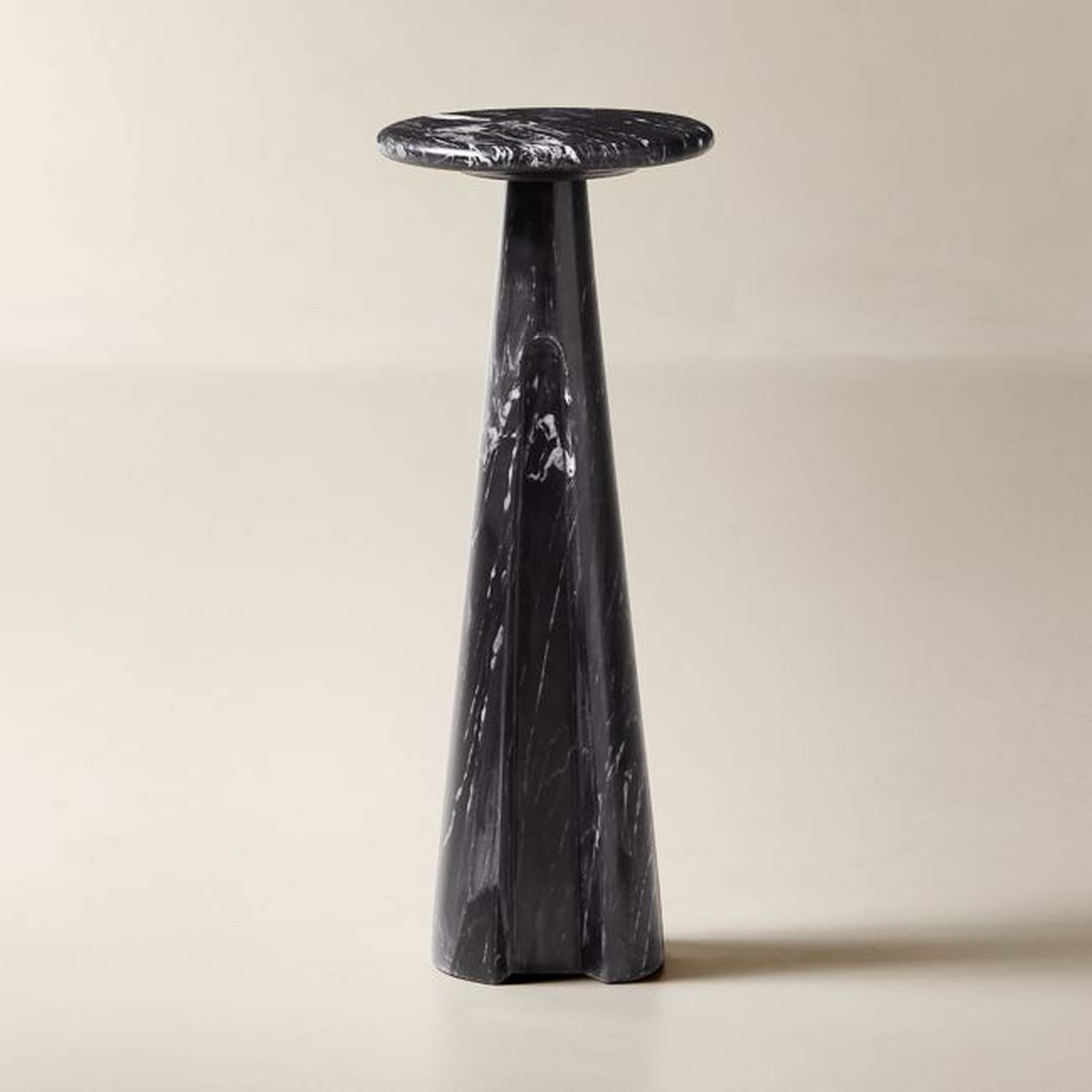 Ciccio Black Marble Side Table - CB2