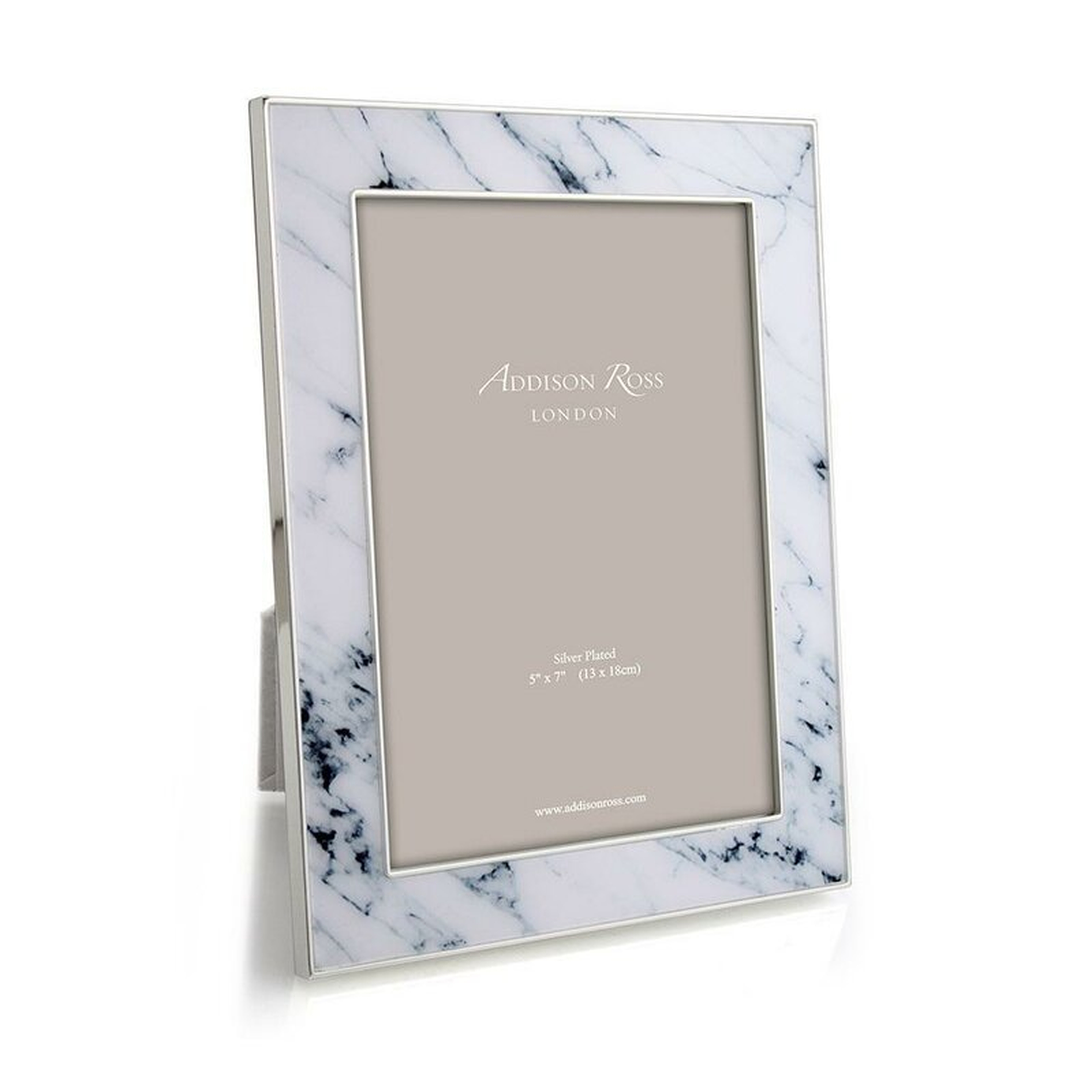 Addison Ross Marble Picture Frame Color: White, Picture Size: 4" x 6" - Perigold
