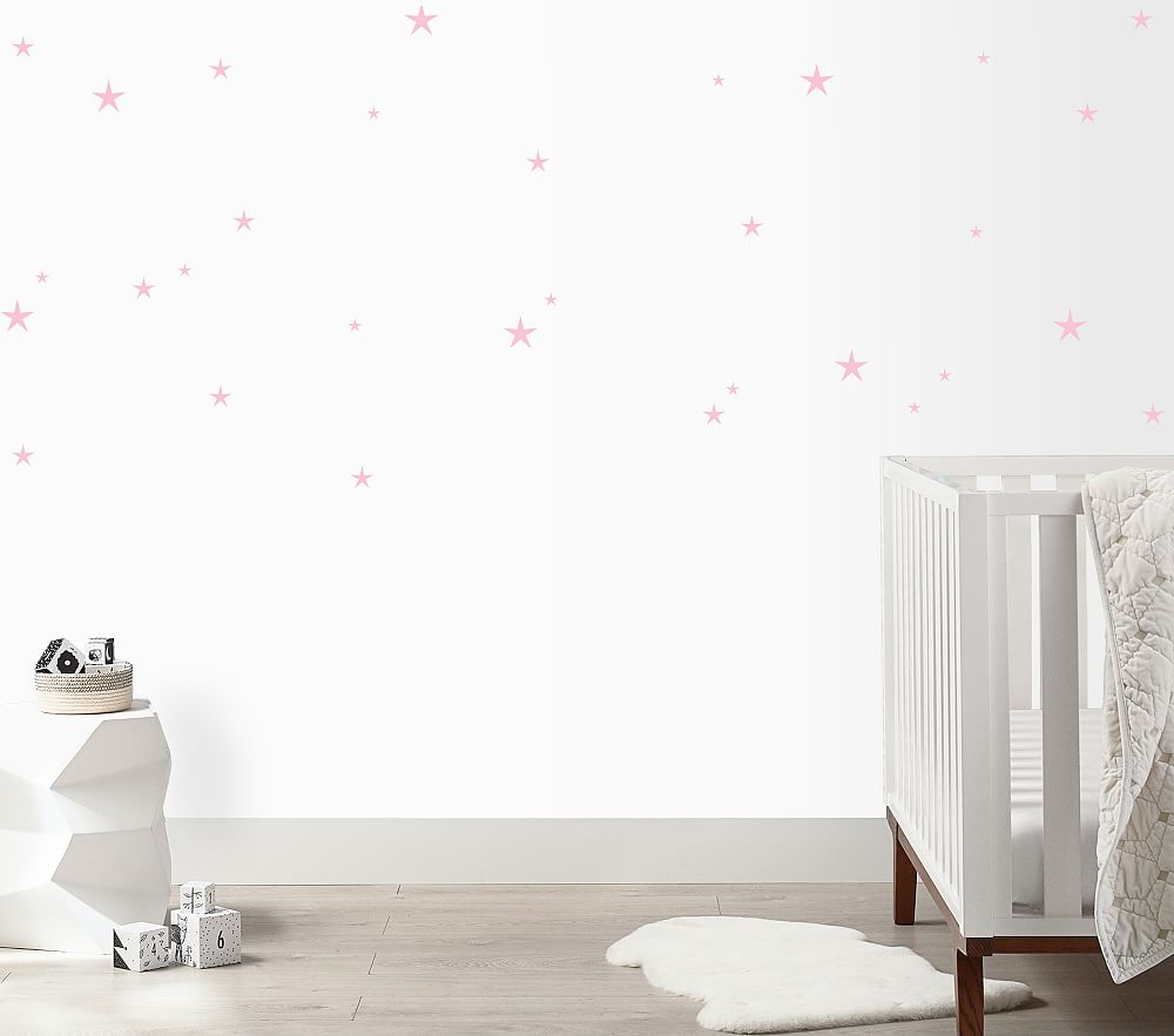 Twinkle Stars Wall Decal, Soft Pink - Pottery Barn Kids
