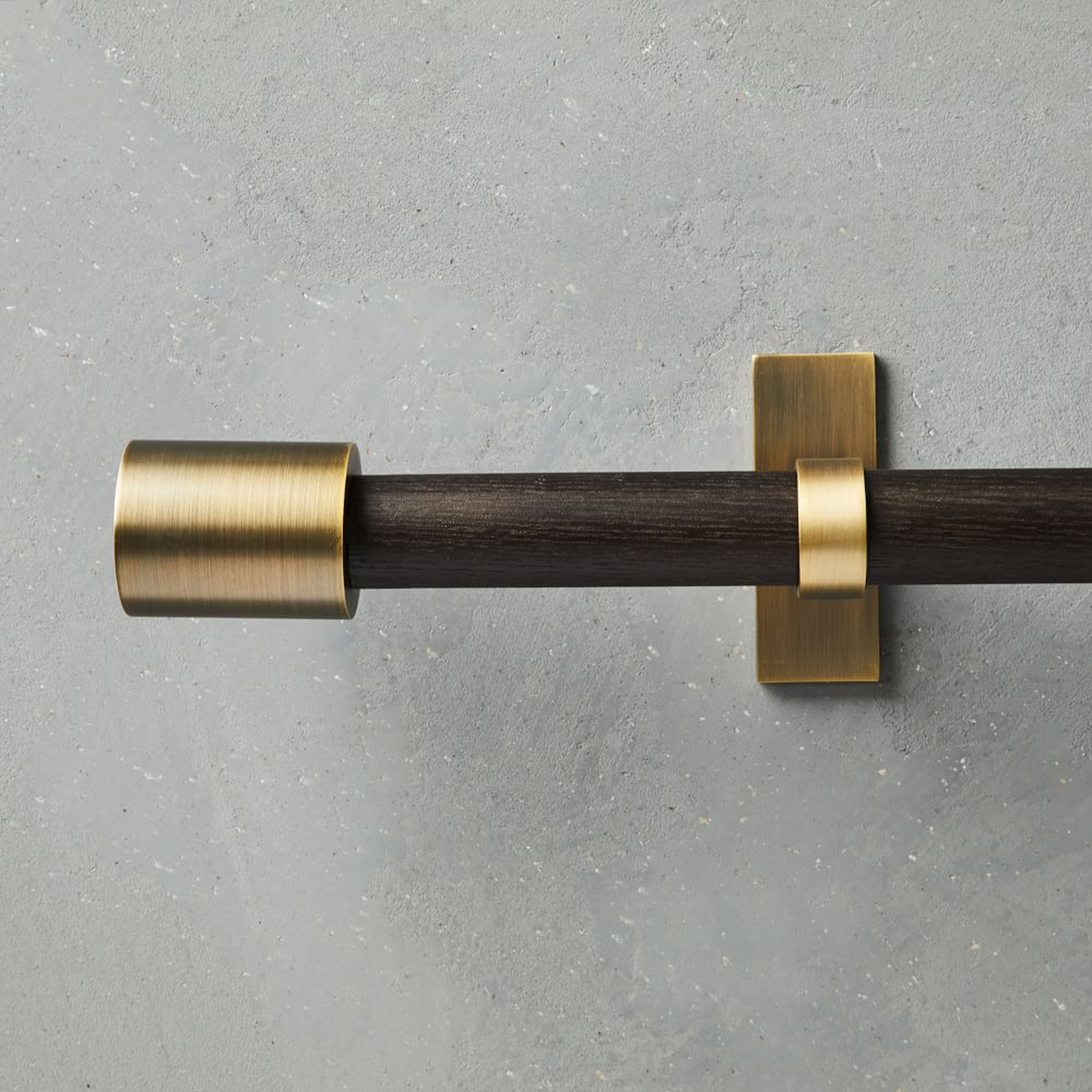 Mid-Century Rod, Carbon/Brass, 44"-108" - West Elm