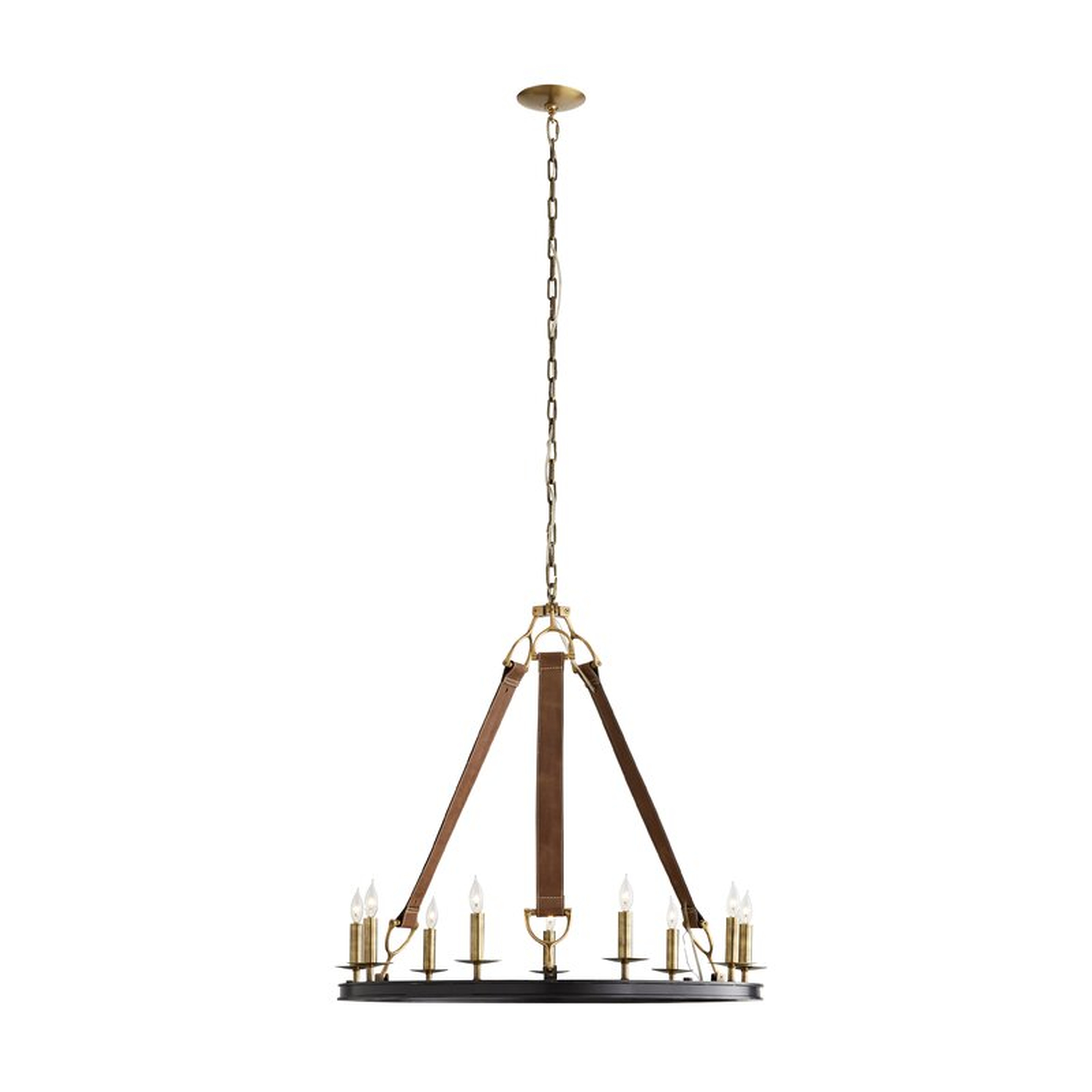 ARTERIORS Chaney 9 - Light Candle Style Wagon Wheel Chandelier - Perigold
