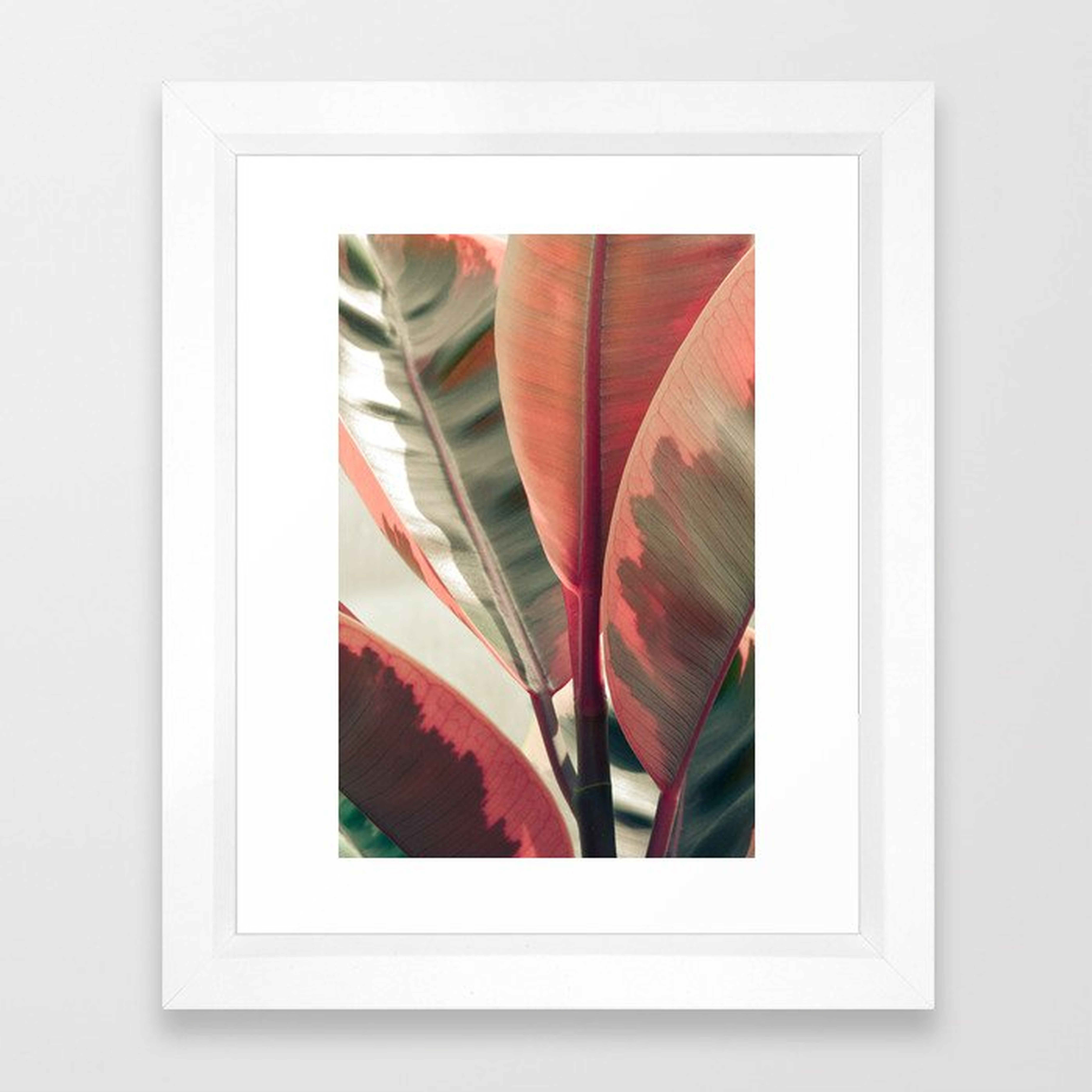 Beautiful Leaves Framed Art Print by Olivia Joy St.claire - Cozy Home Decor, - Vector White - X-Small-10x12 - Society6