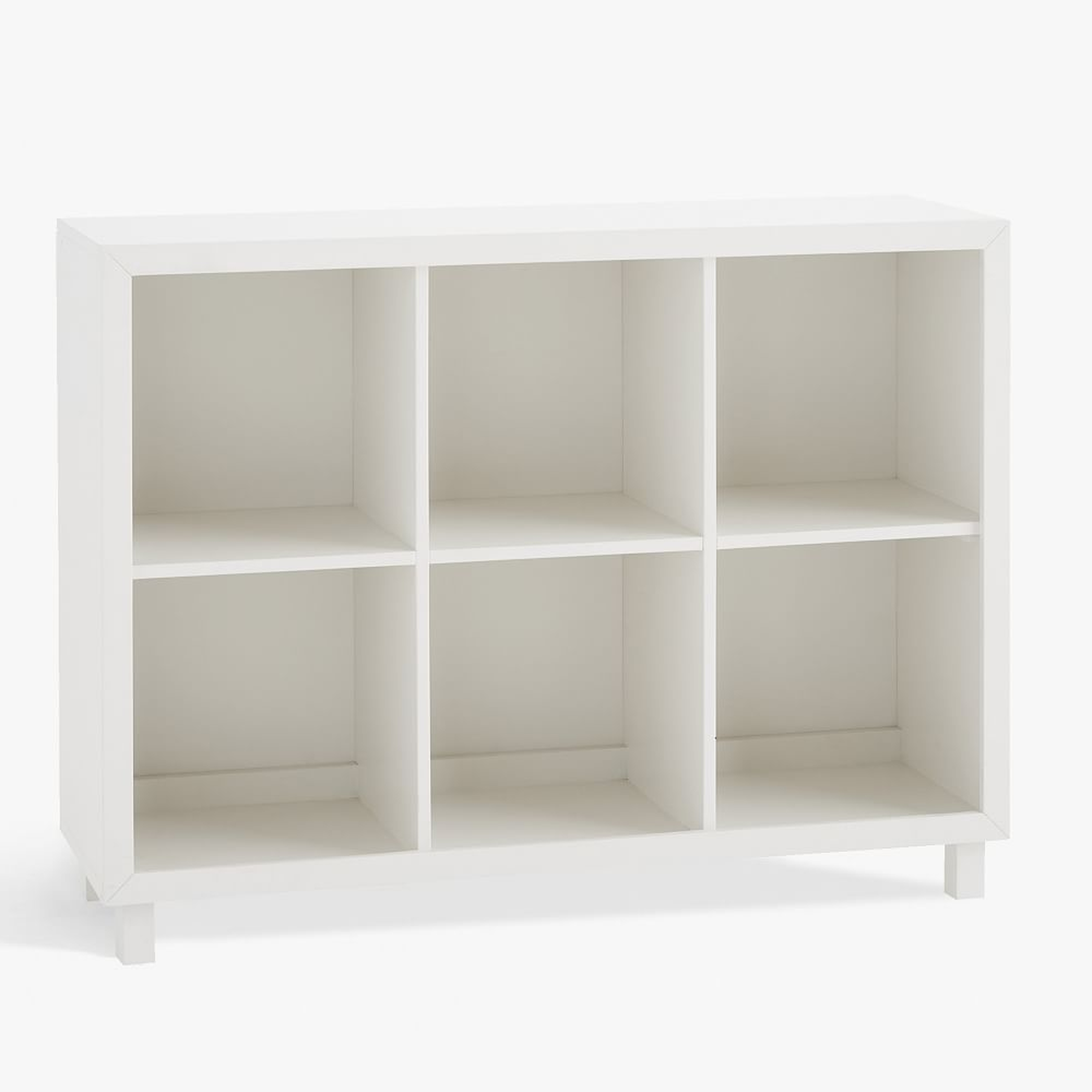 Horizontal Cubby Bookcase, 2x3, Simply White, WE Kids - West Elm