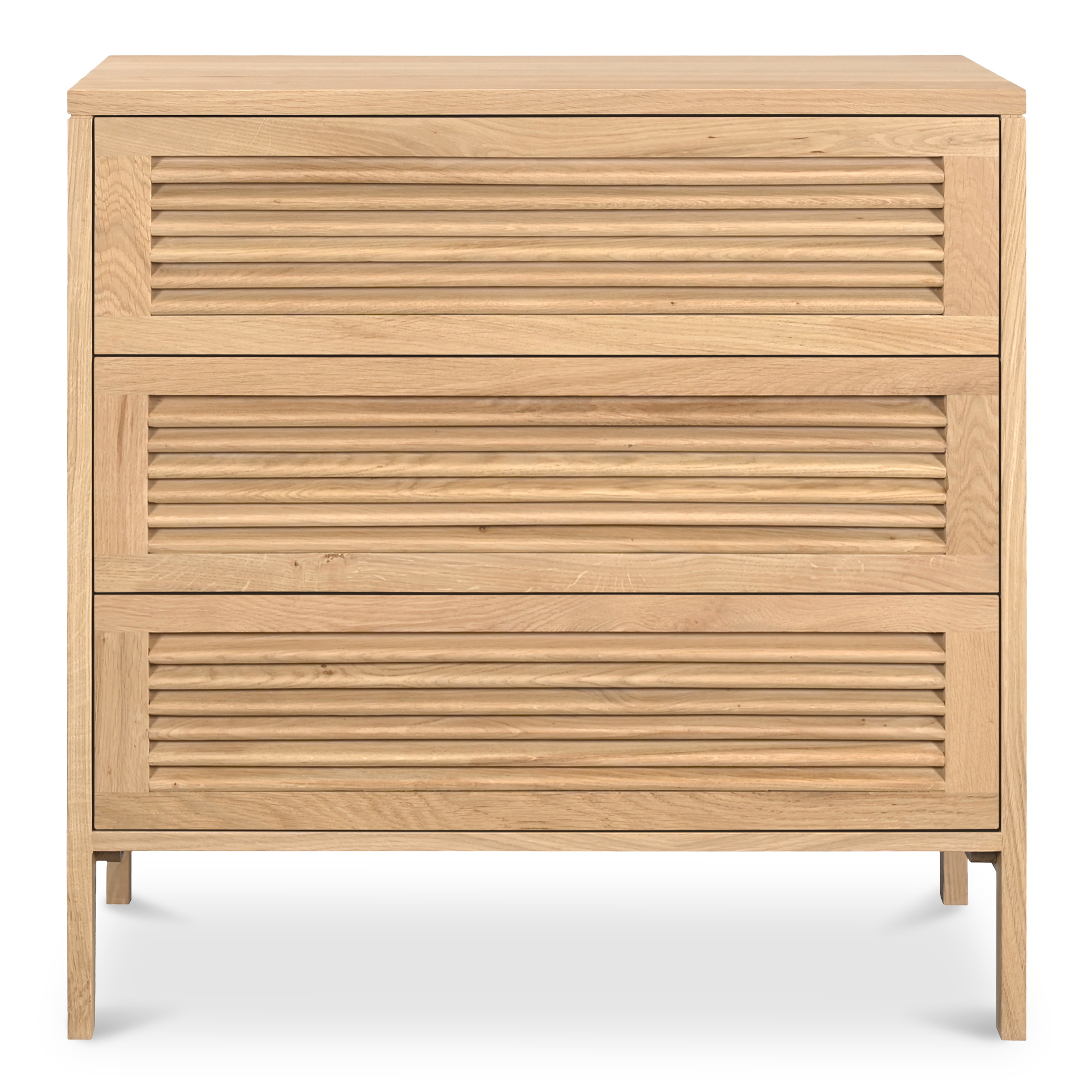 Teeda 3 Drawer Nightstand Natural - Moes Home Collection