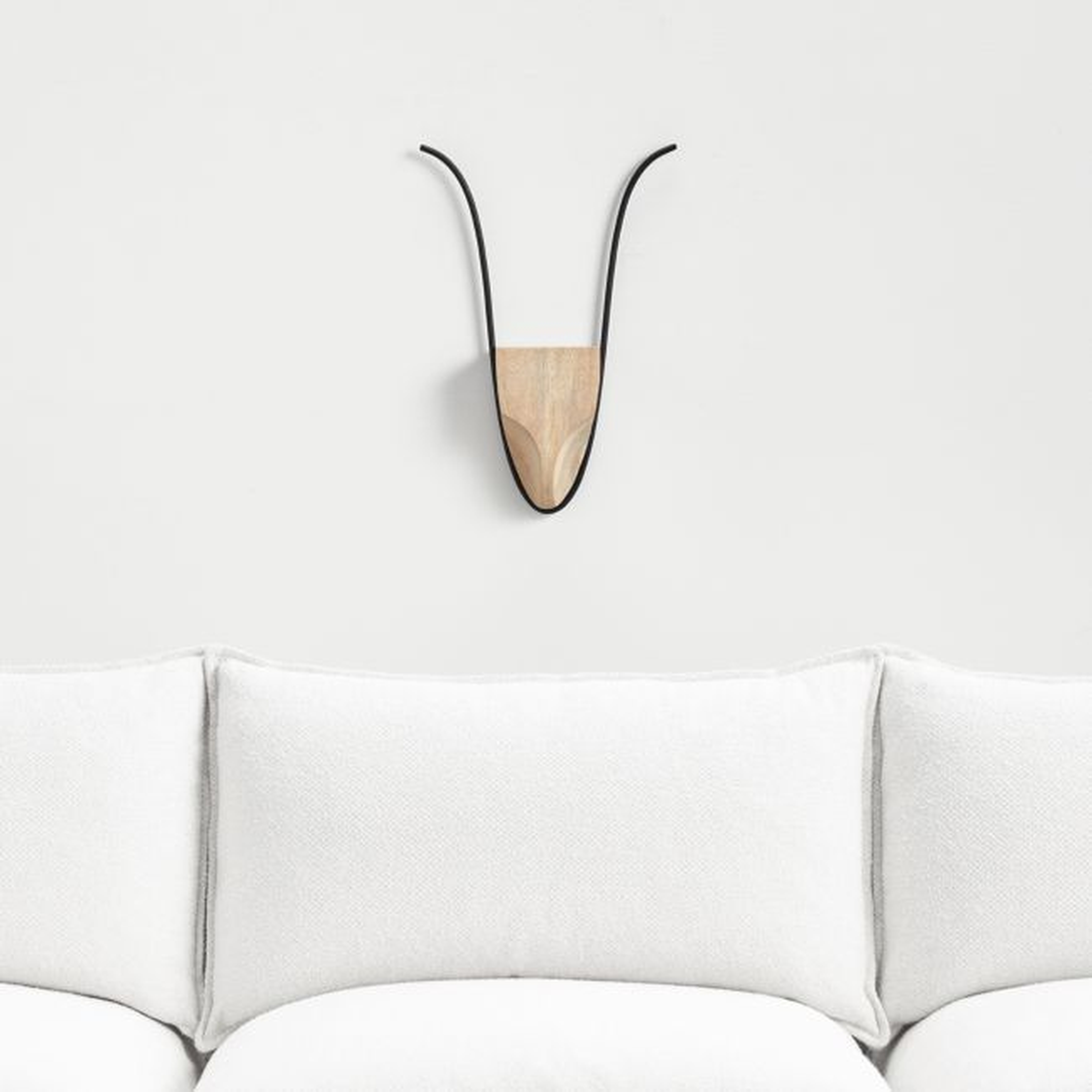 'Bonsallo' Small Modern Deer Wall Art Decor 12"x18" - Crate and Barrel