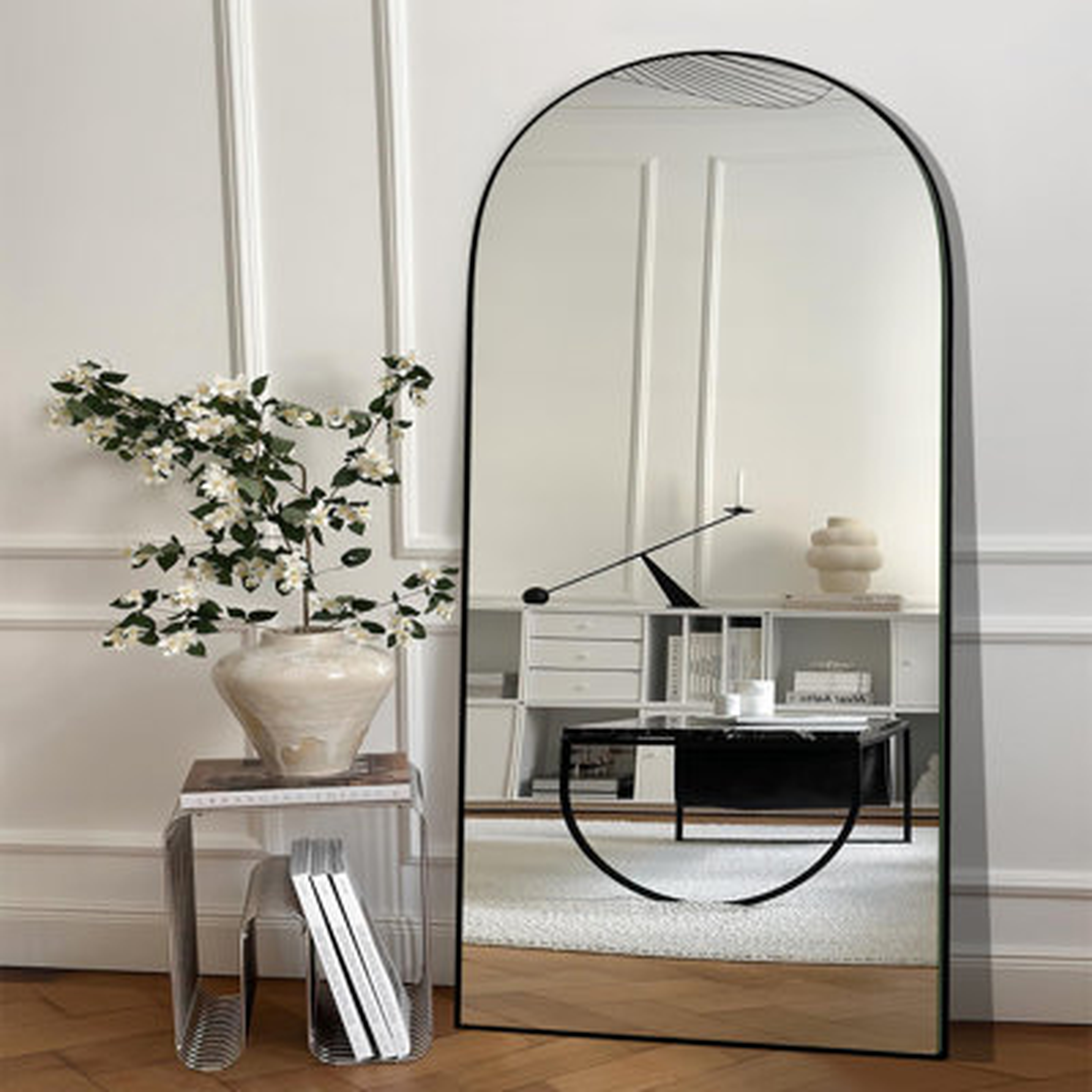 Leeron Arch Wood Mirror - Wayfair