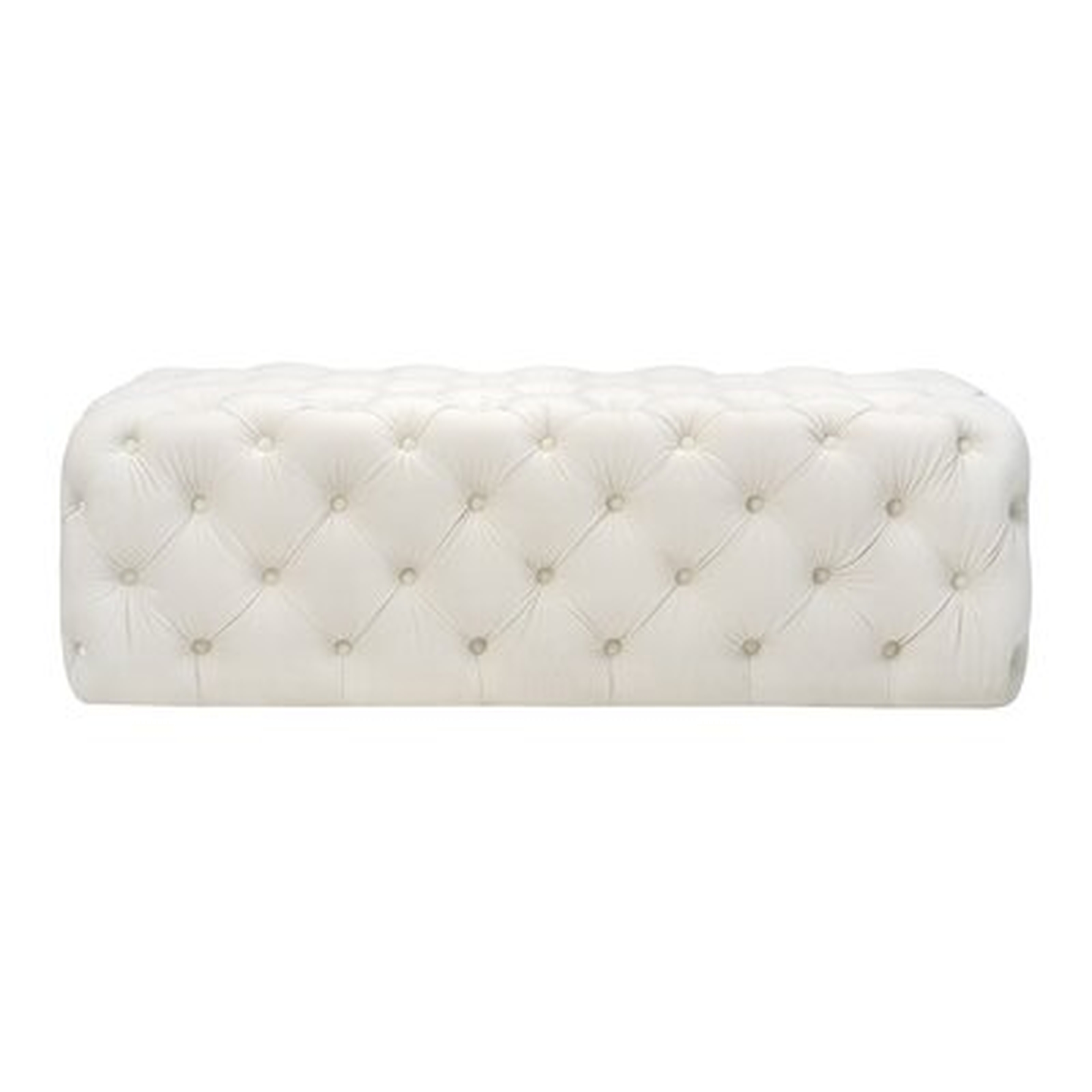 Alfhild Upholstered Bench, Cream - Wayfair