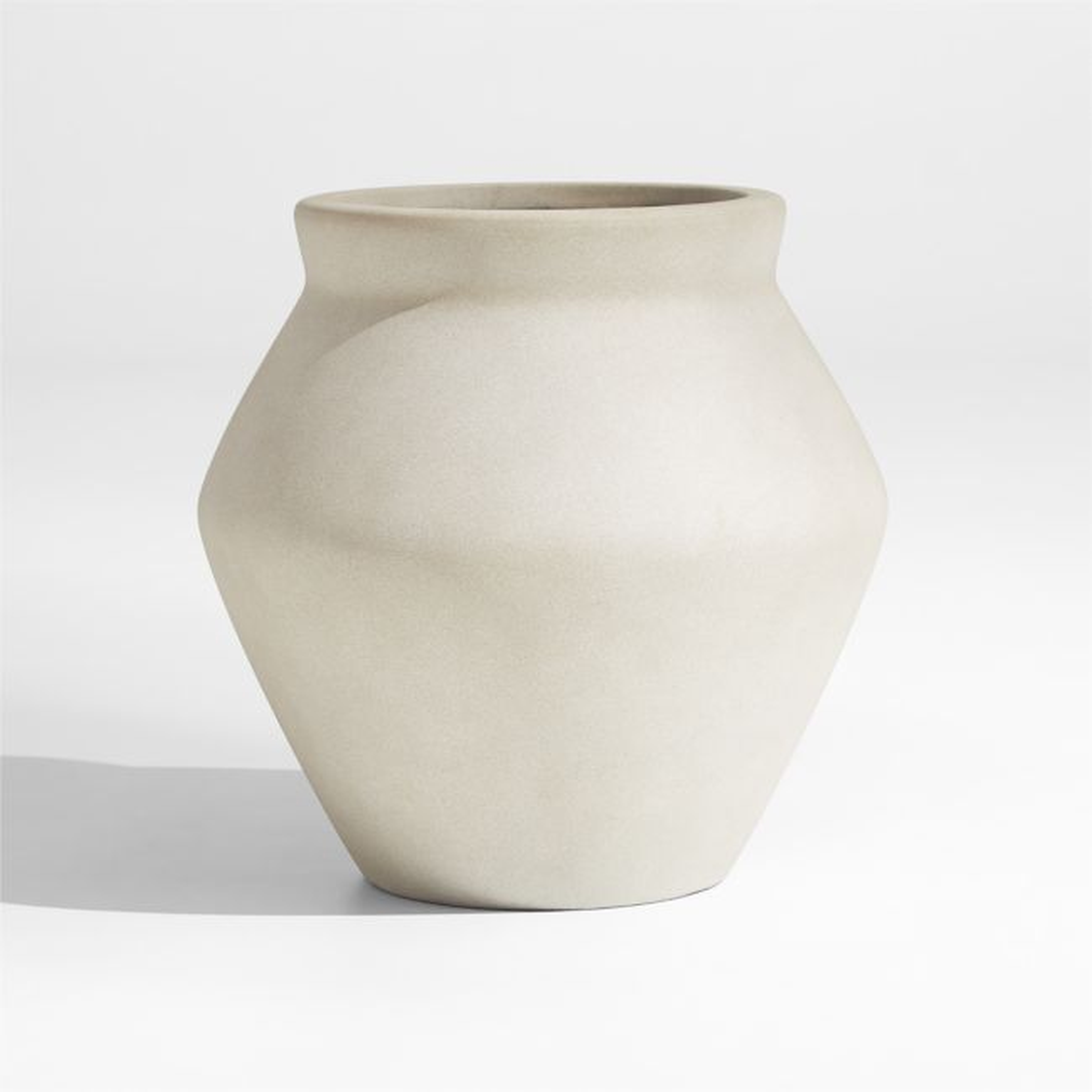 Wabi Small Sand Fiberstone Planter by Leanne Ford - Crate and Barrel