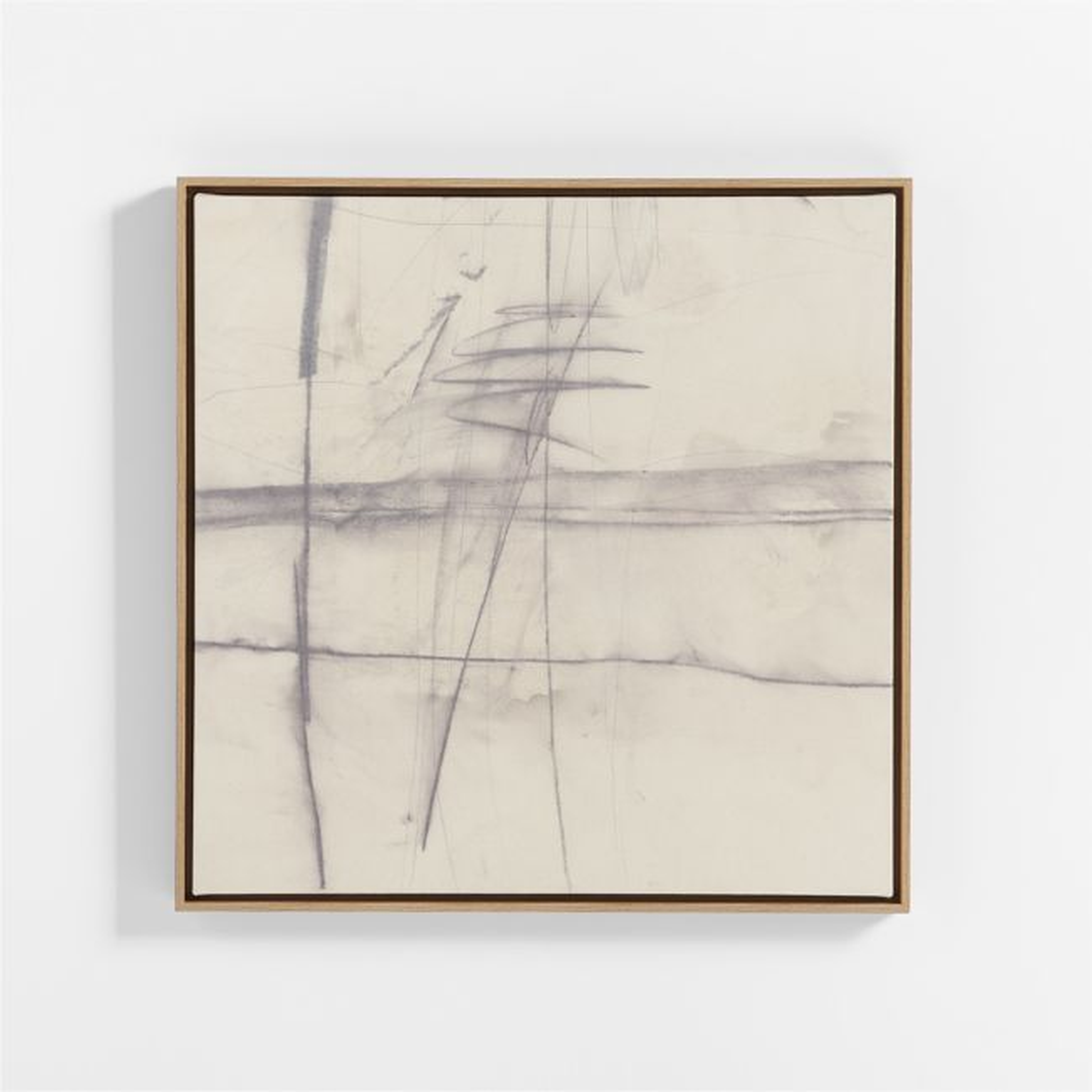 "Finding Direction IV" by Justin Q. Williams Canvas and Acrylic 31"x31" Framed Wall Art Print - Crate and Barrel