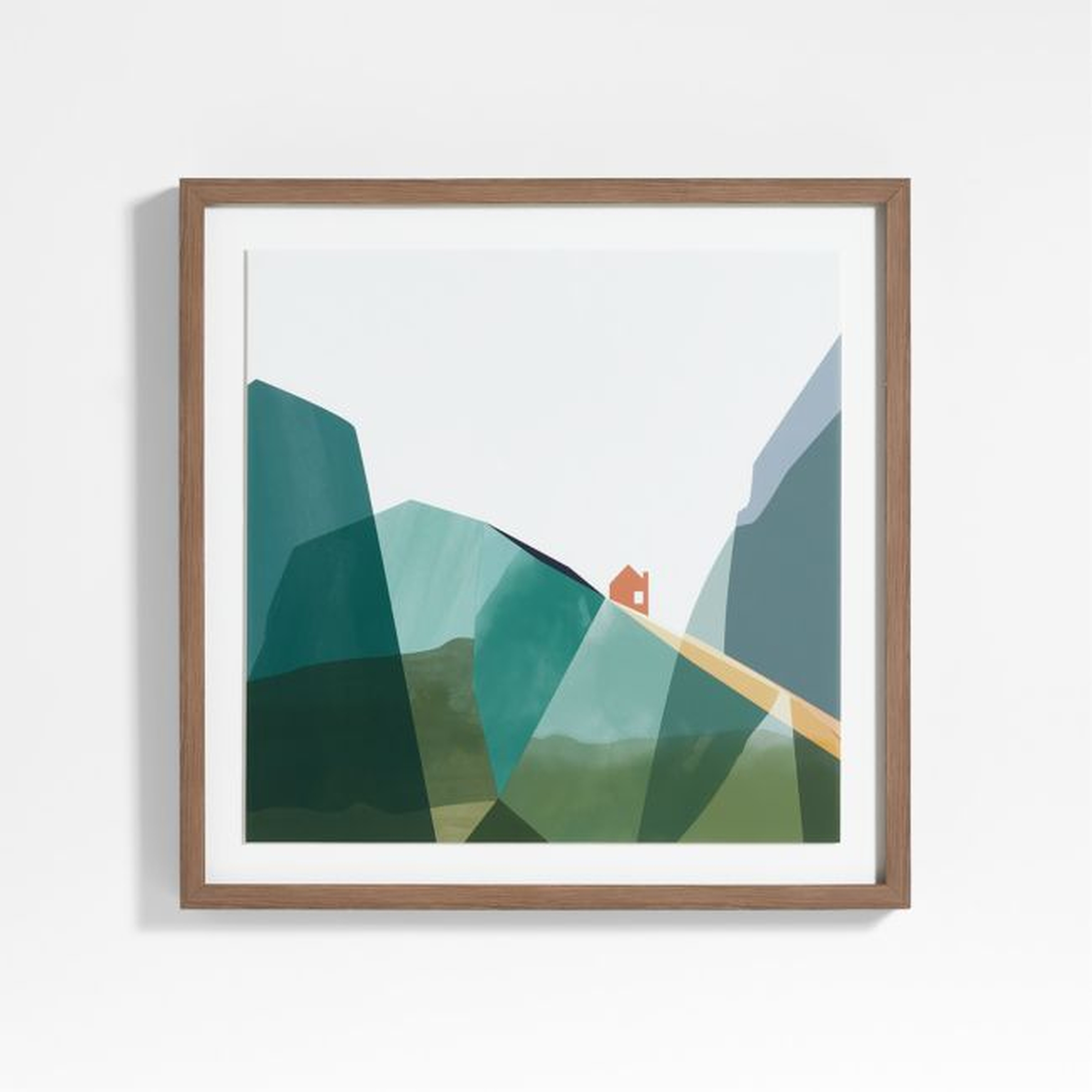 Mountain Landscape Framed Wall Art Print - Crate & Kids