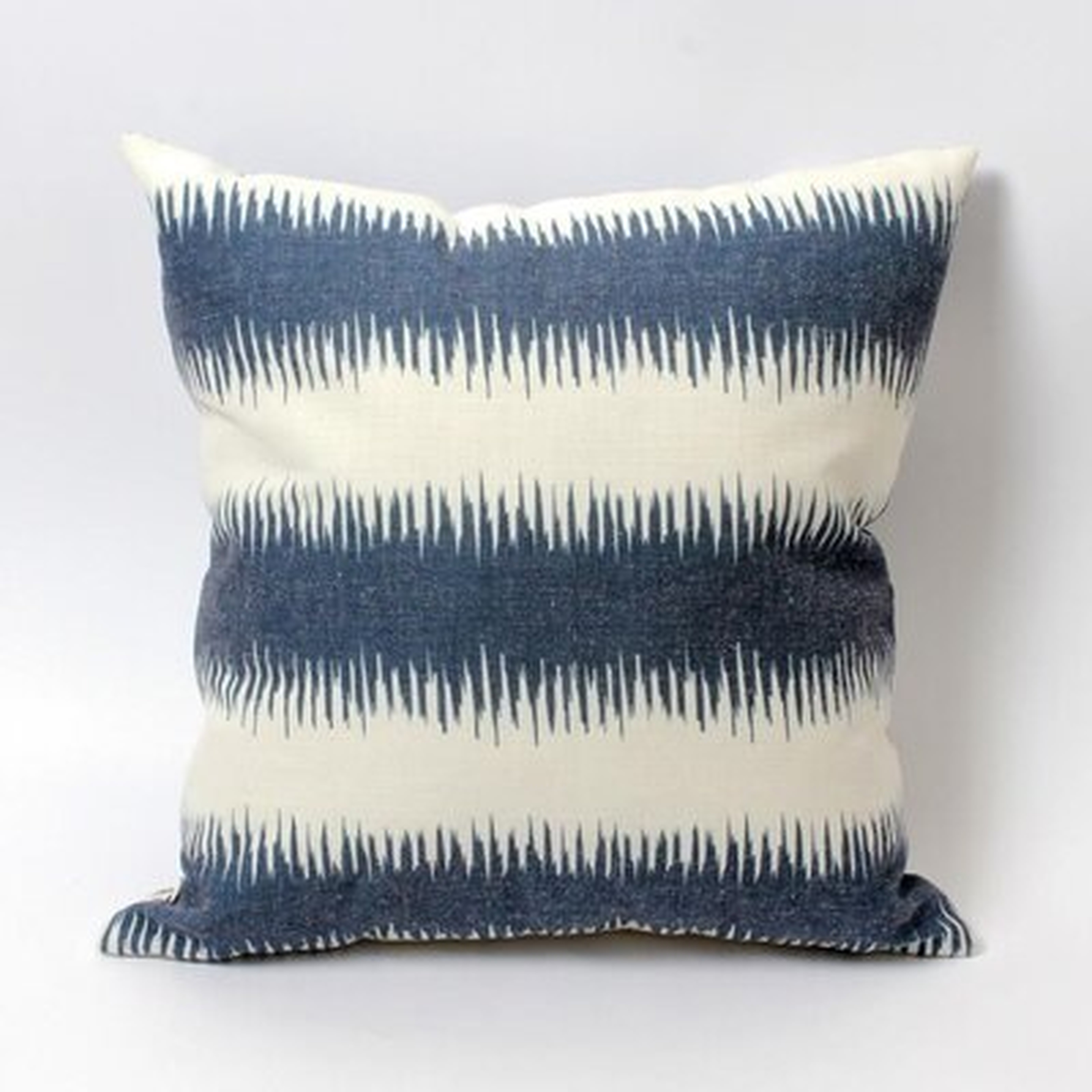 Blue And White Striped Cushion - Wayfair