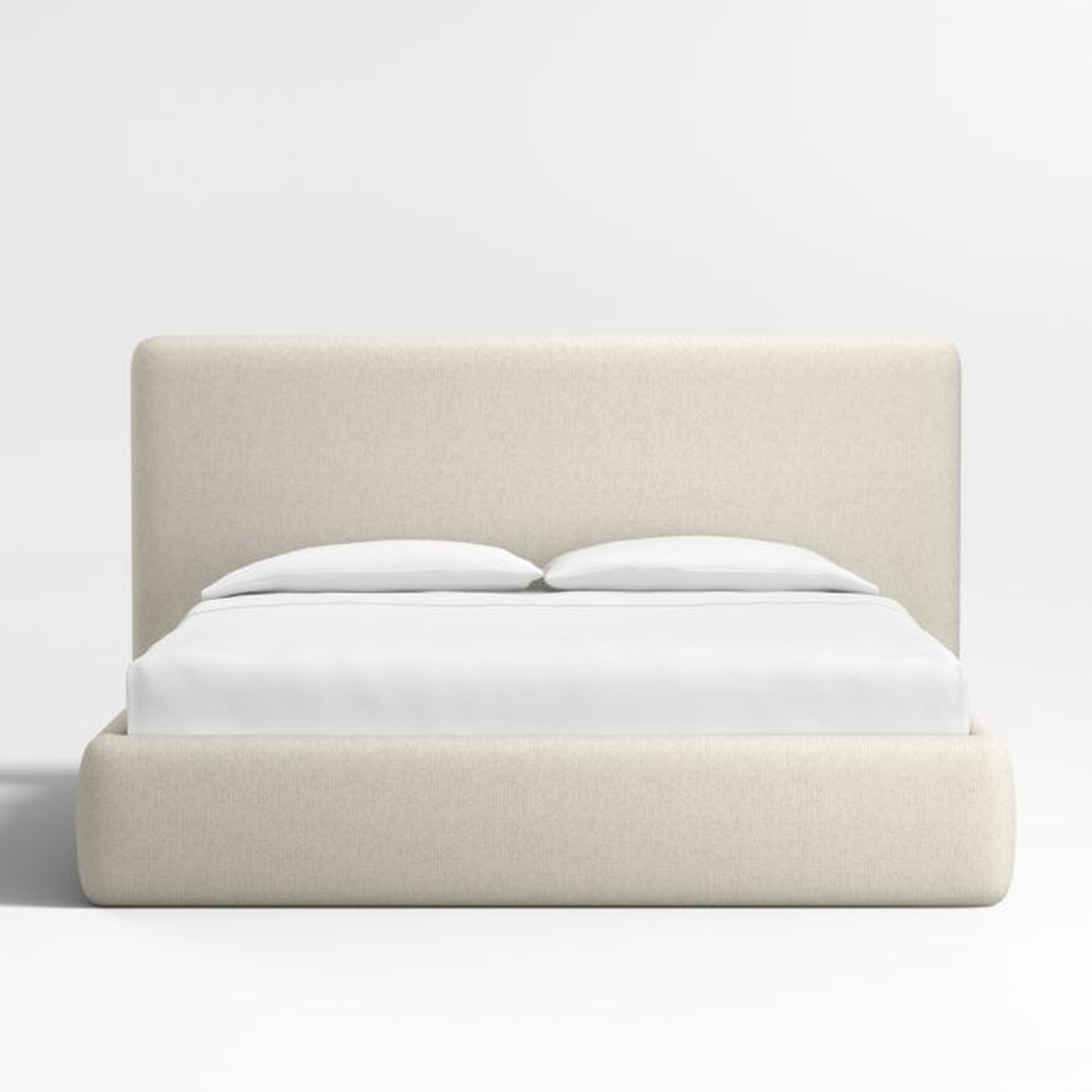 Anneli Ivory Upholstered King Bed - Crate and Barrel