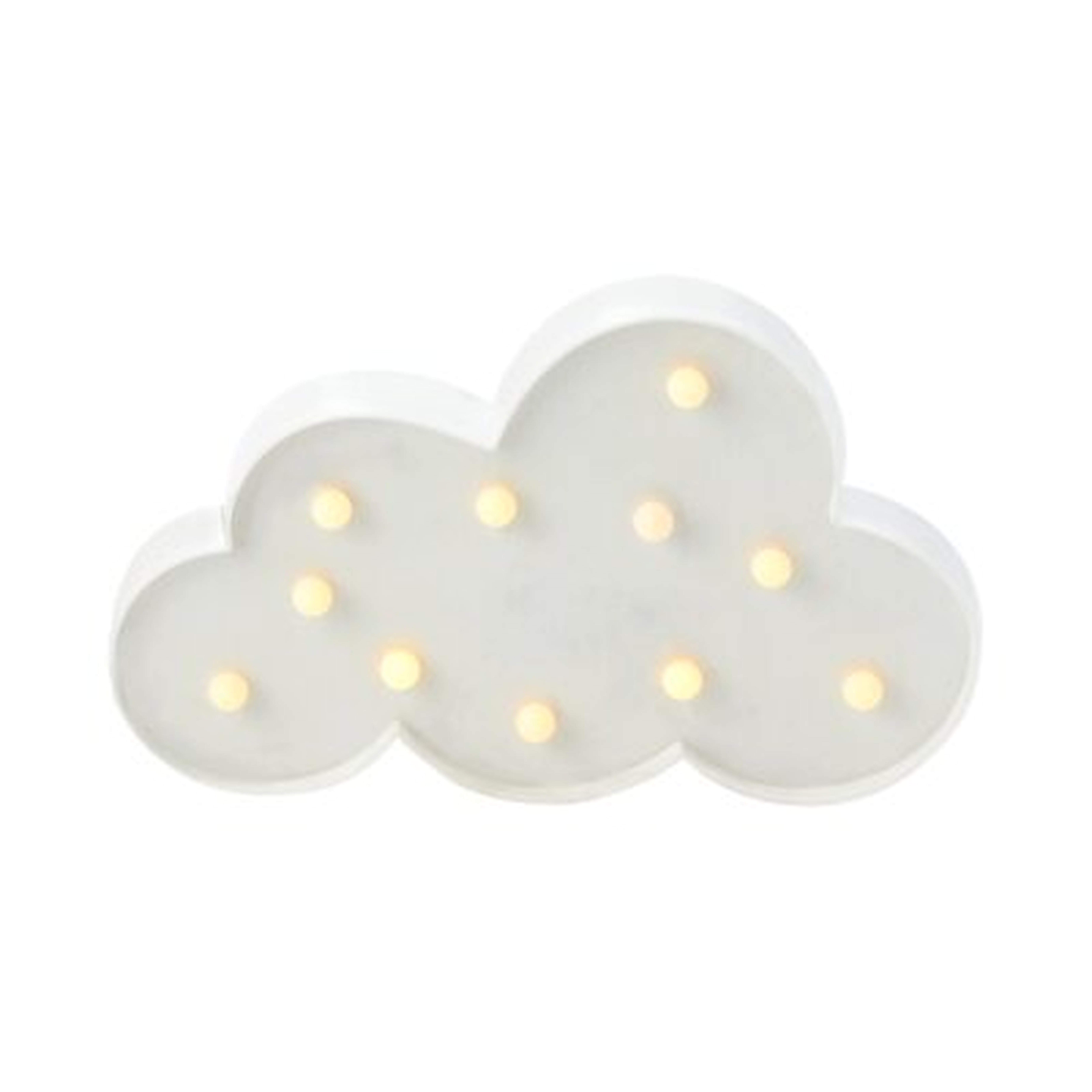 Isabelle & Max™ Blue 11.5" Battery Operated Led Light Warm White Cloud Marquee Sign 3d Plastic Cloud Night Light Cloud Lamp - Wayfair