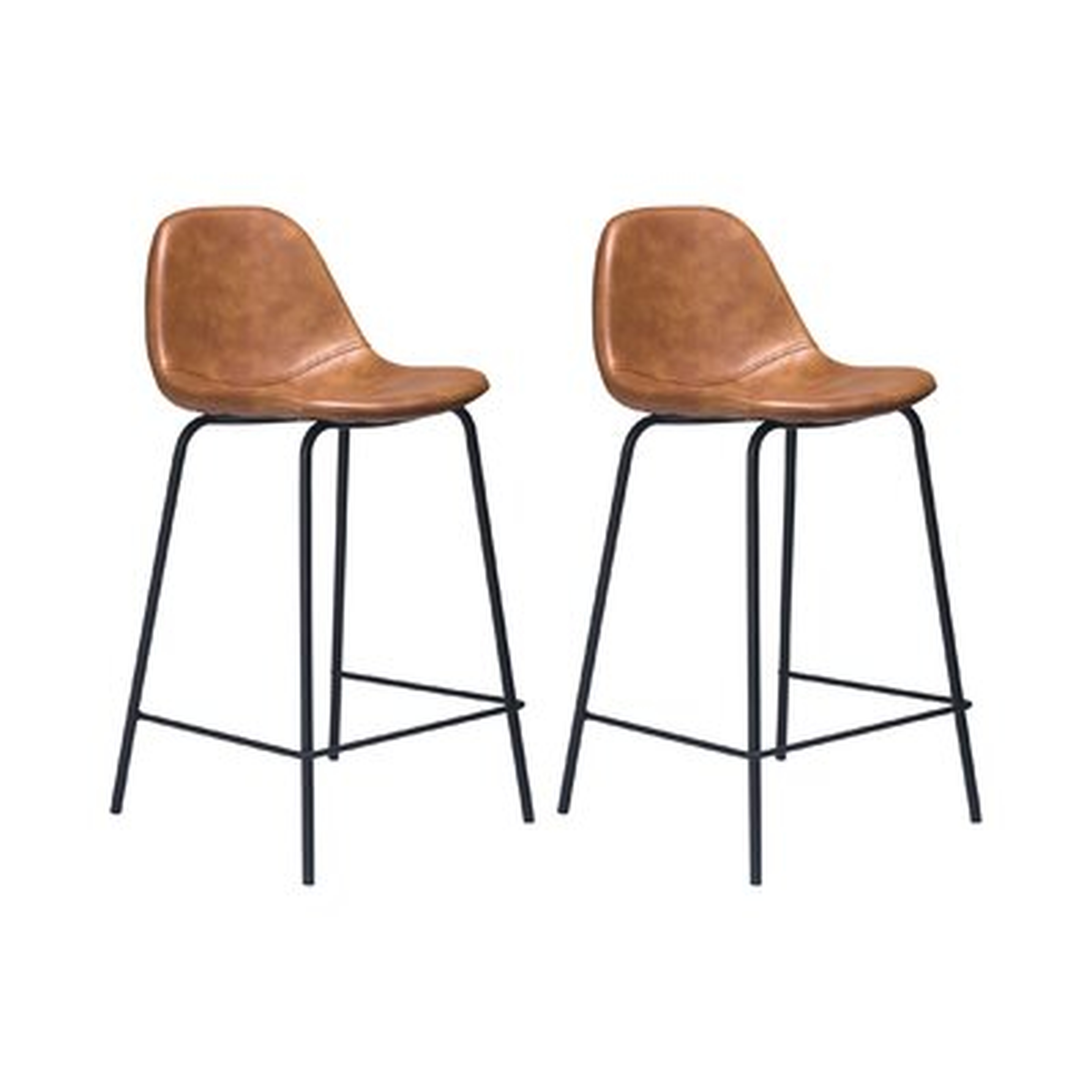 Neil Faux Leather Counter Stool - 30.5" (set of 2) - AllModern
