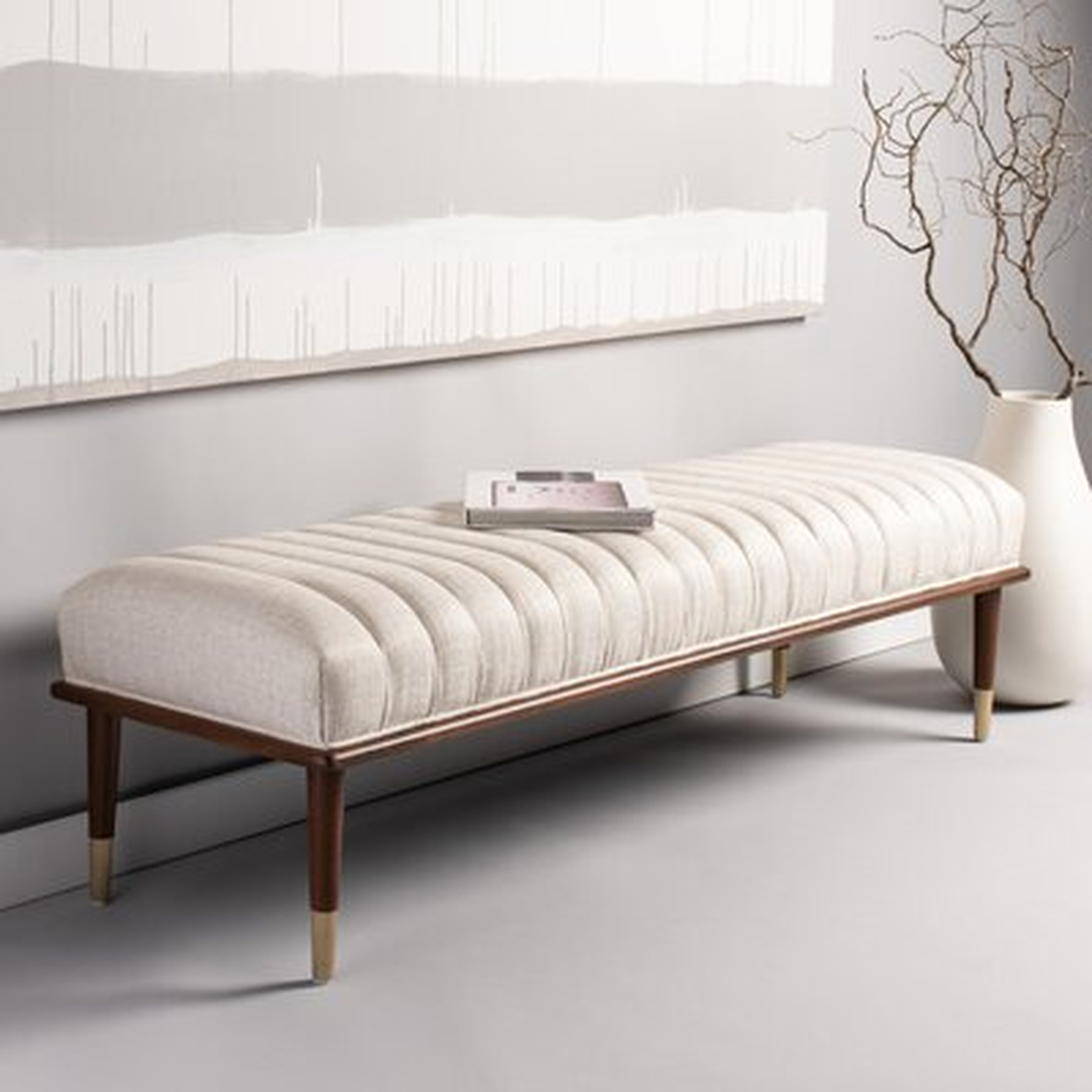 Flannery Upholstered Bench - Wayfair