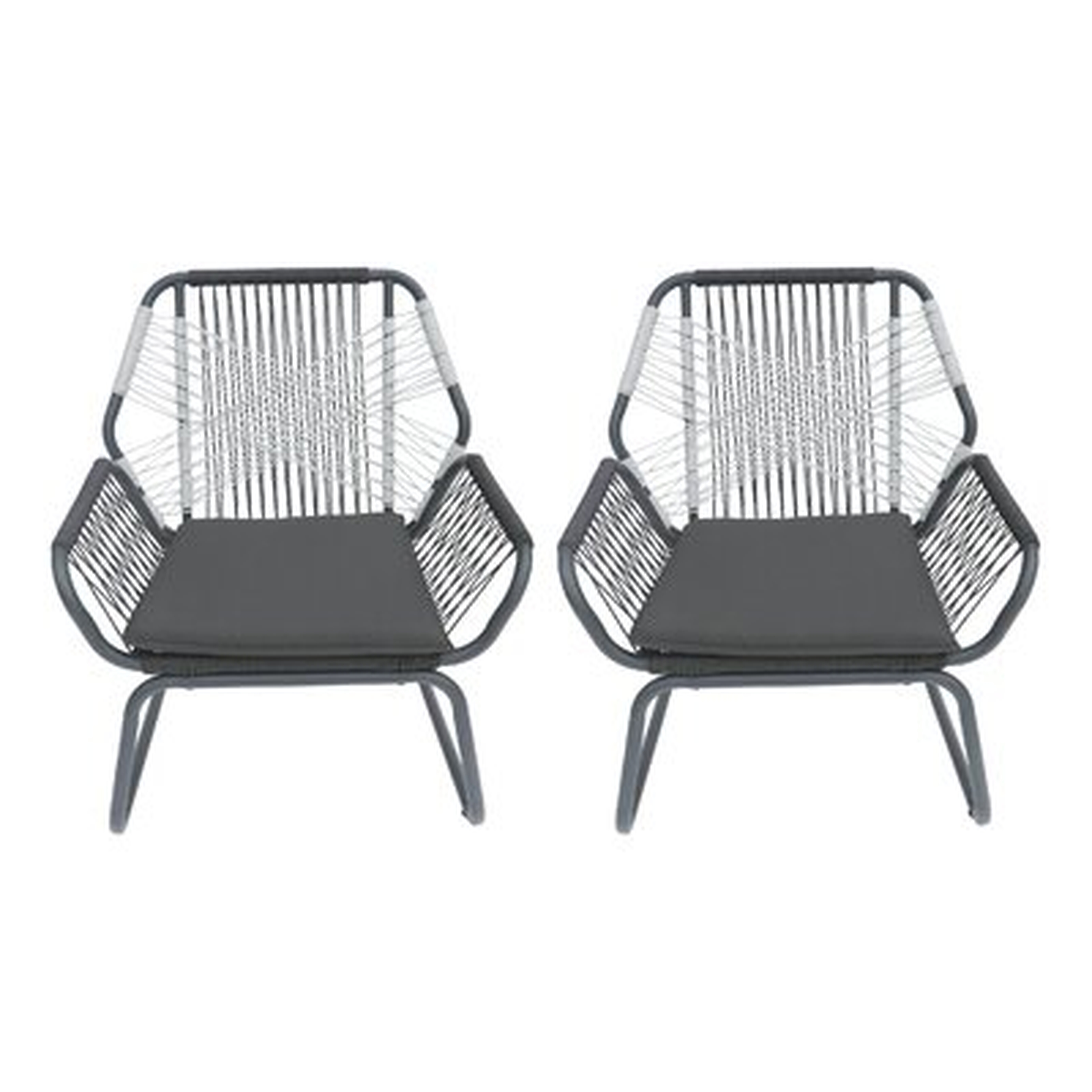 Gordonsville Patio Chair with Cushions (set of 2) - AllModern