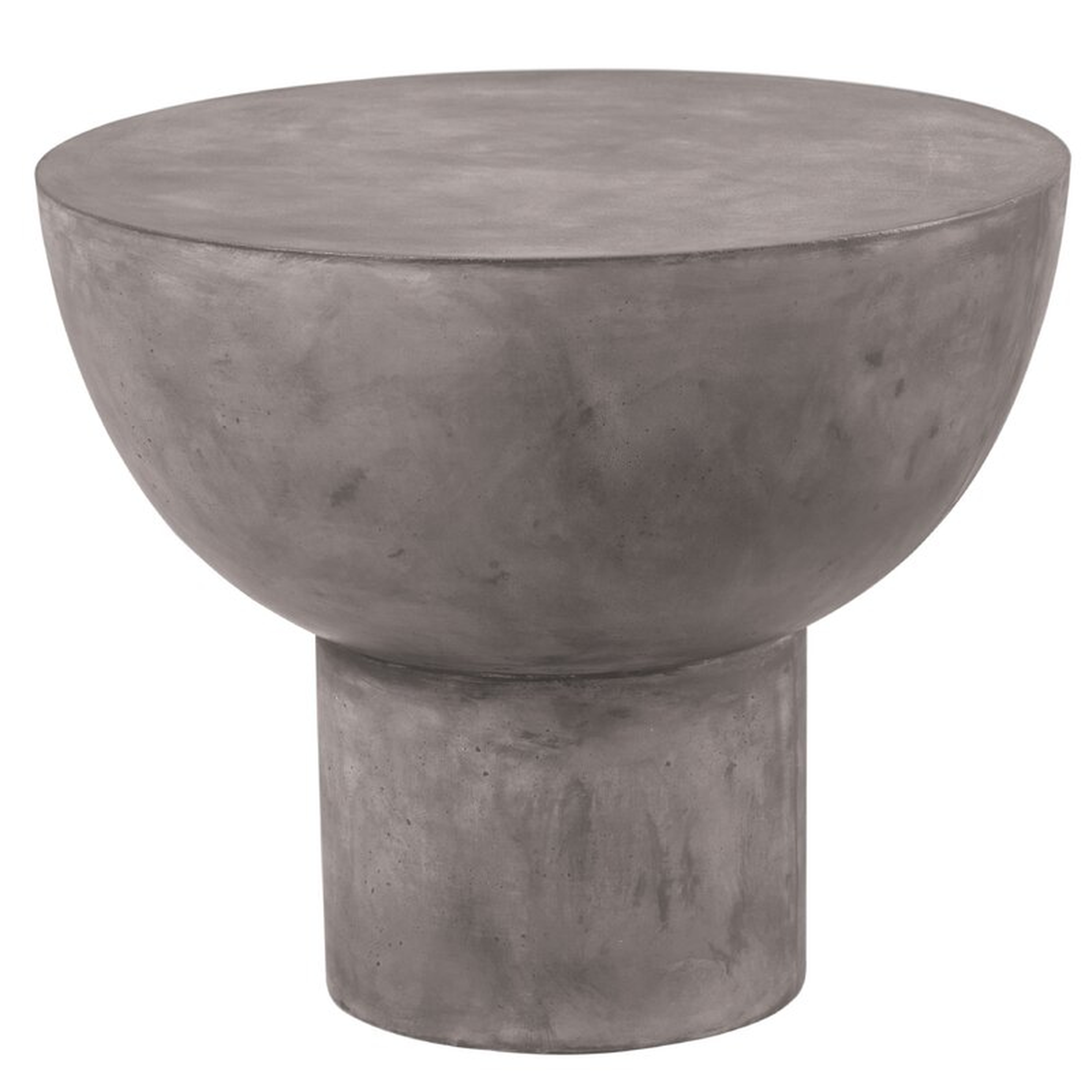 Seasonal Living Perpetual Concrete Side Table Color: Slate Gray, Table Size: 16.5" - Perigold
