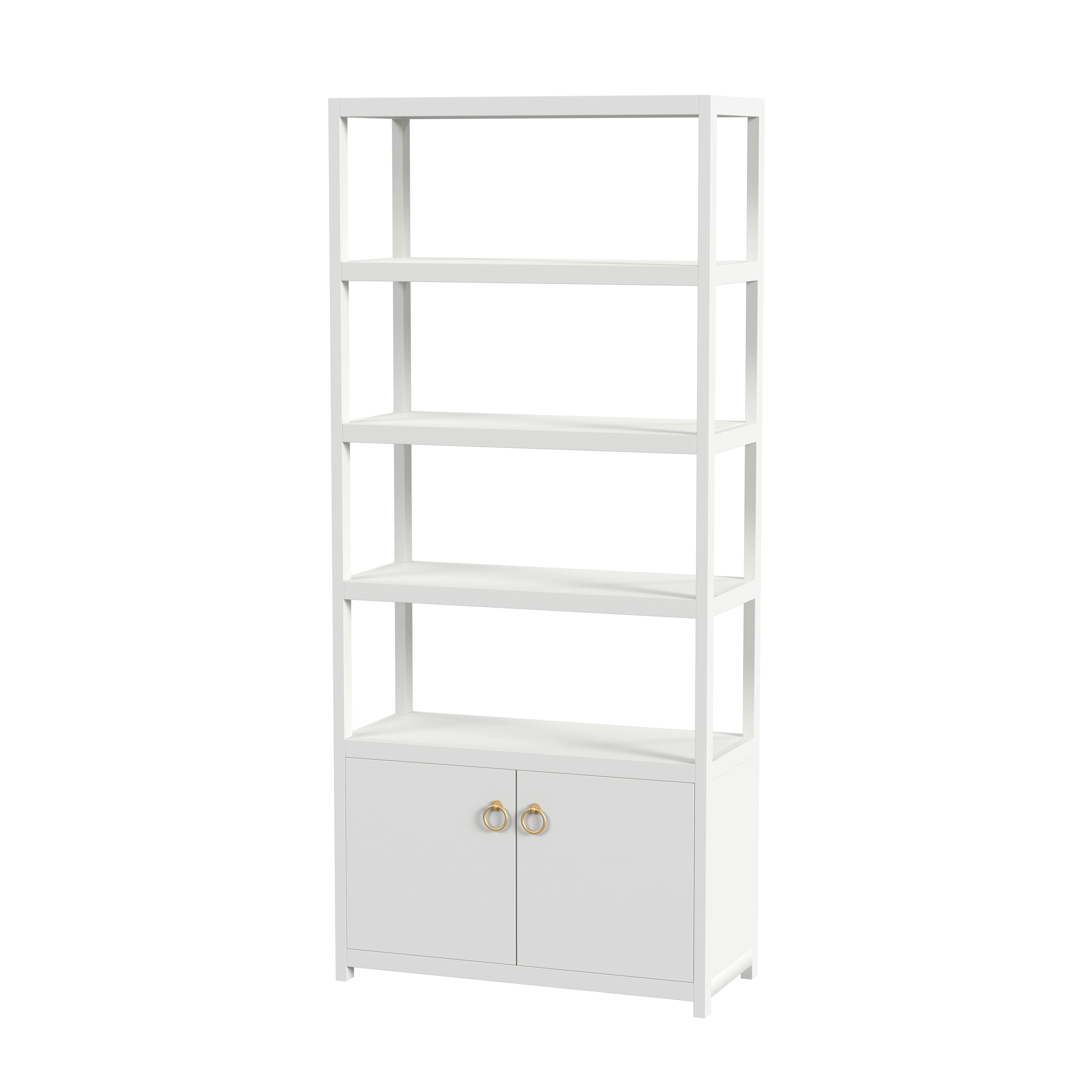 Lark White Etagere Bookcase - Butler Specialty Co.