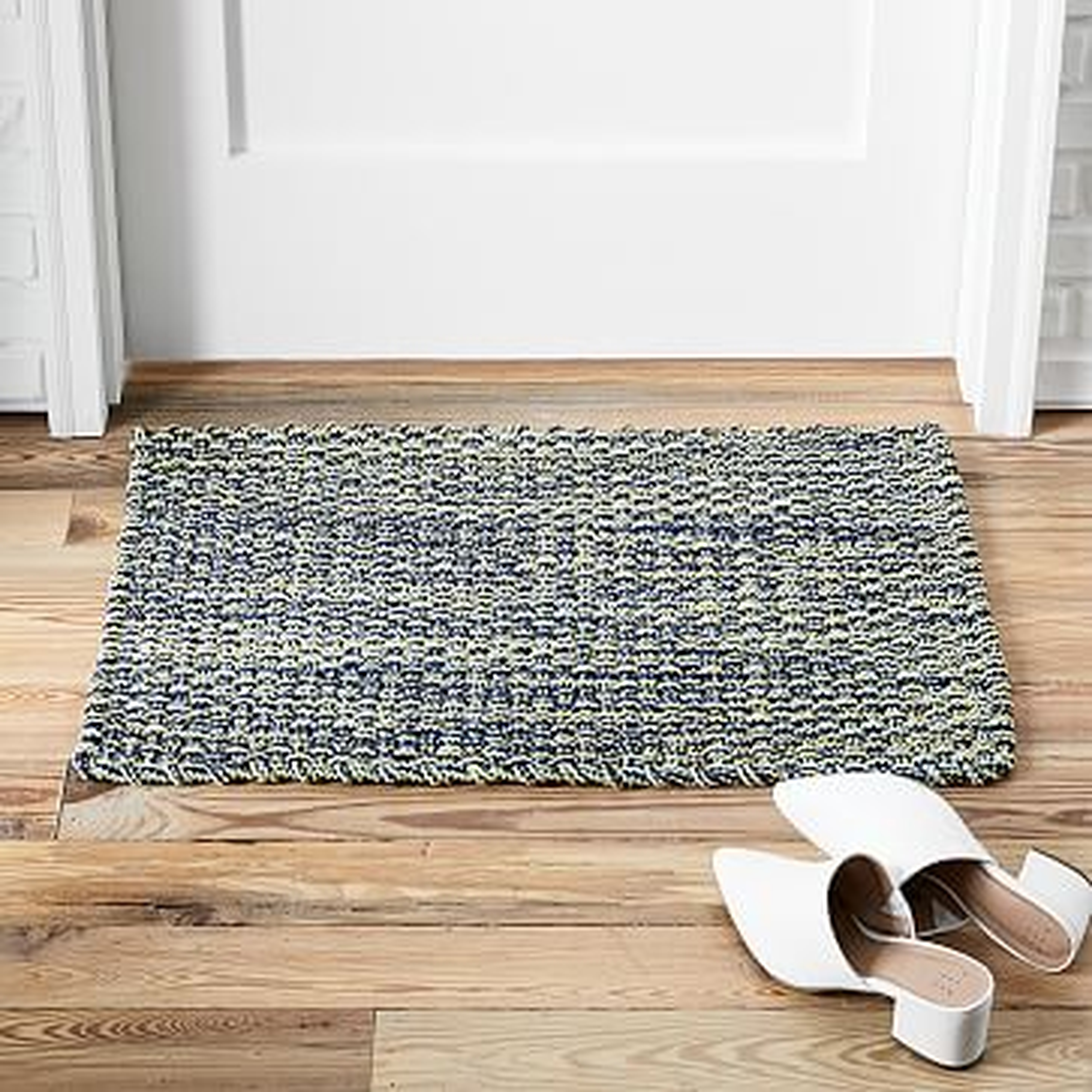 Rope Weave Doormat, 18"x30", Midnight - West Elm