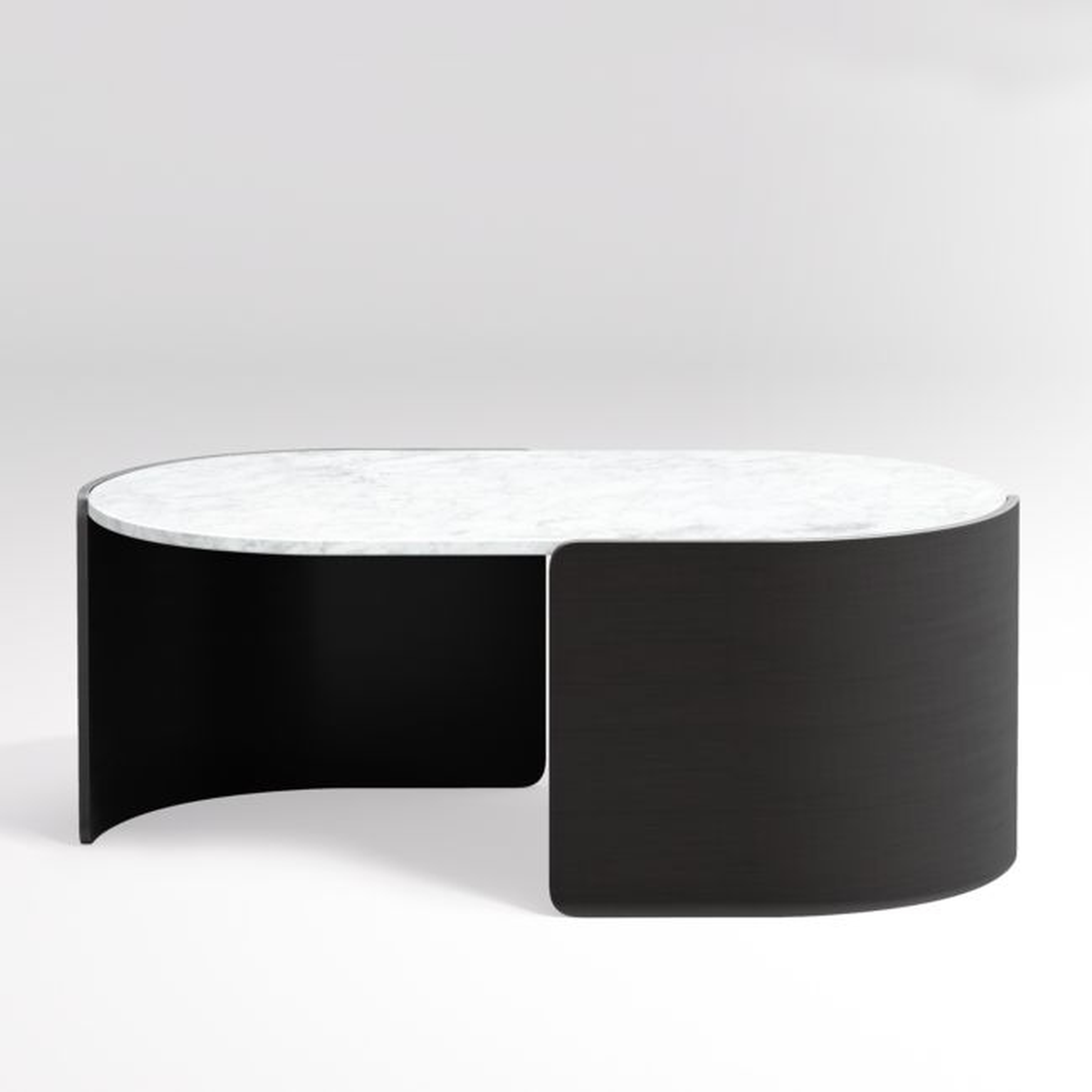 Holm Oval Marble Coffee Table - Crate and Barrel