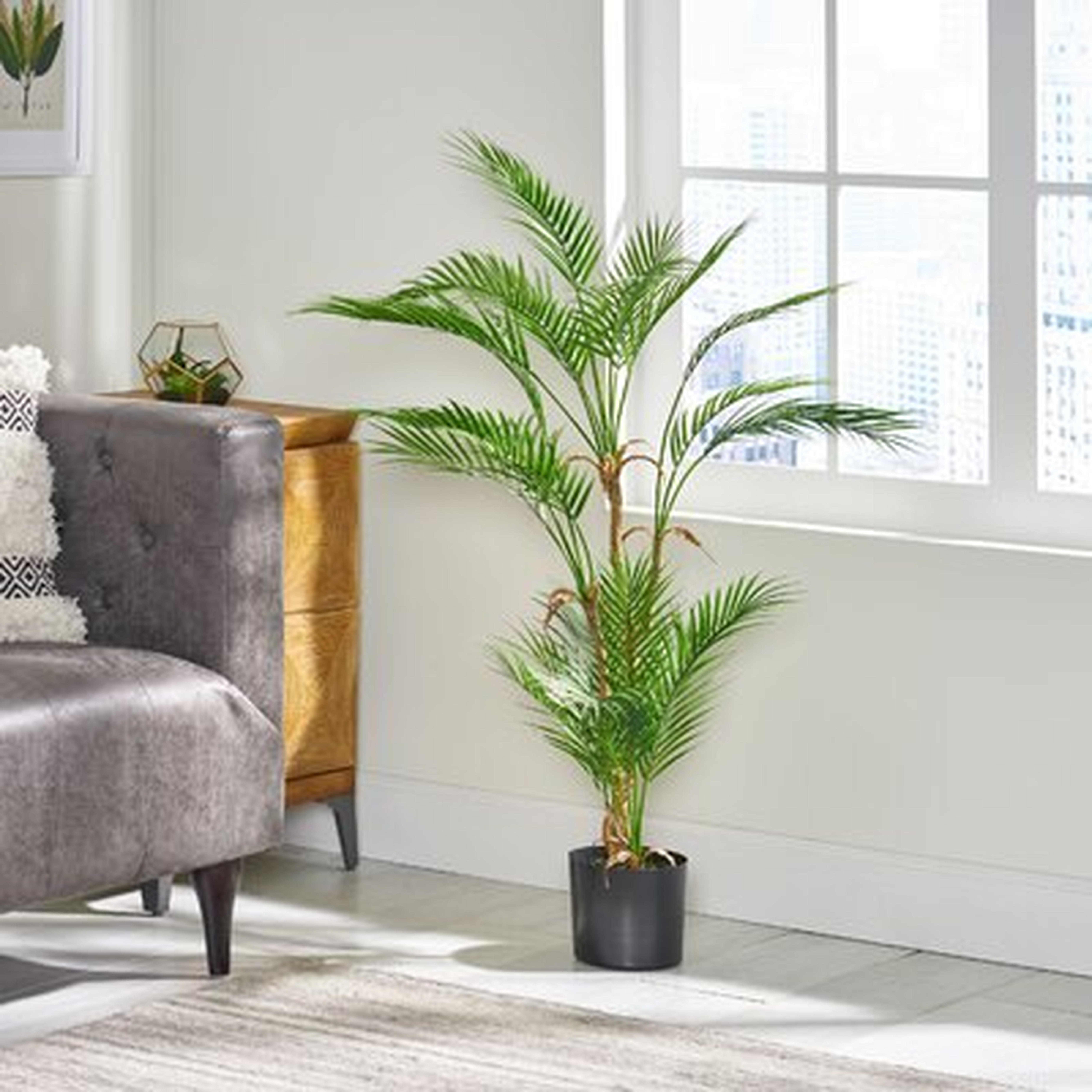 1 Piece Artificial Palm Tree in Planter - Wayfair