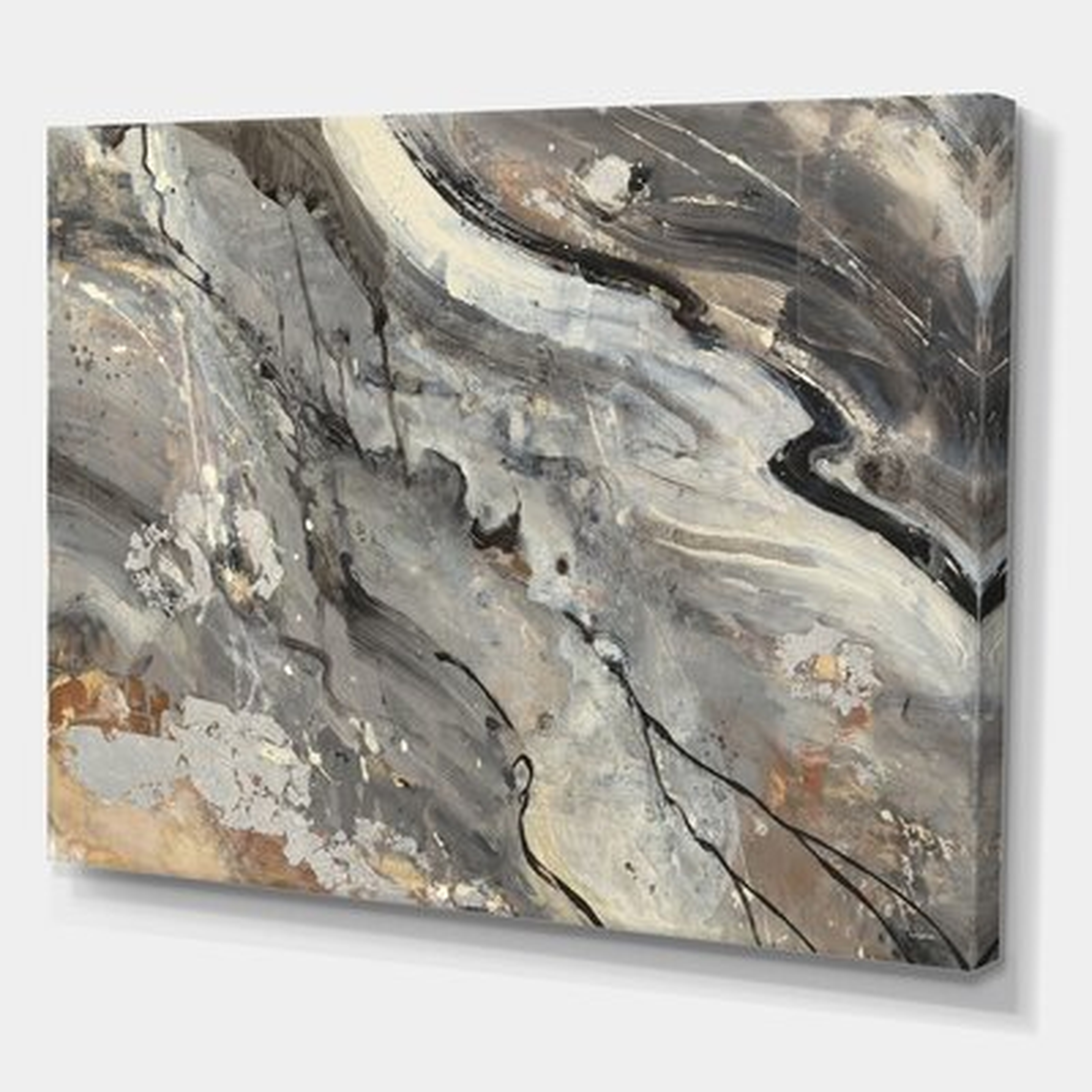 Fire and Ice Minerals II - Wrapped Canvas Painting Print - Wayfair
