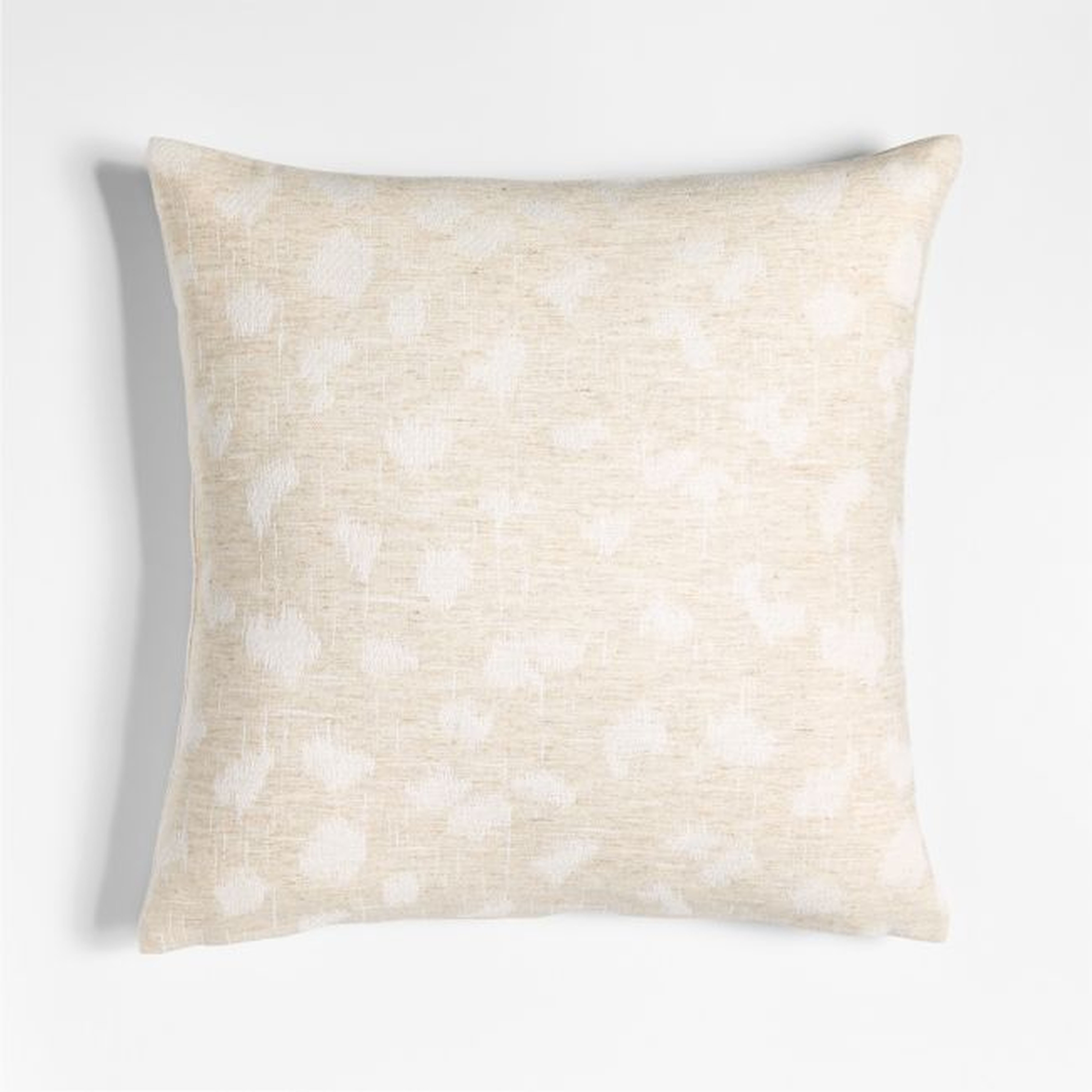 Jacquard 20" Ivory Cheetah Print Pillow Cover - Crate and Barrel