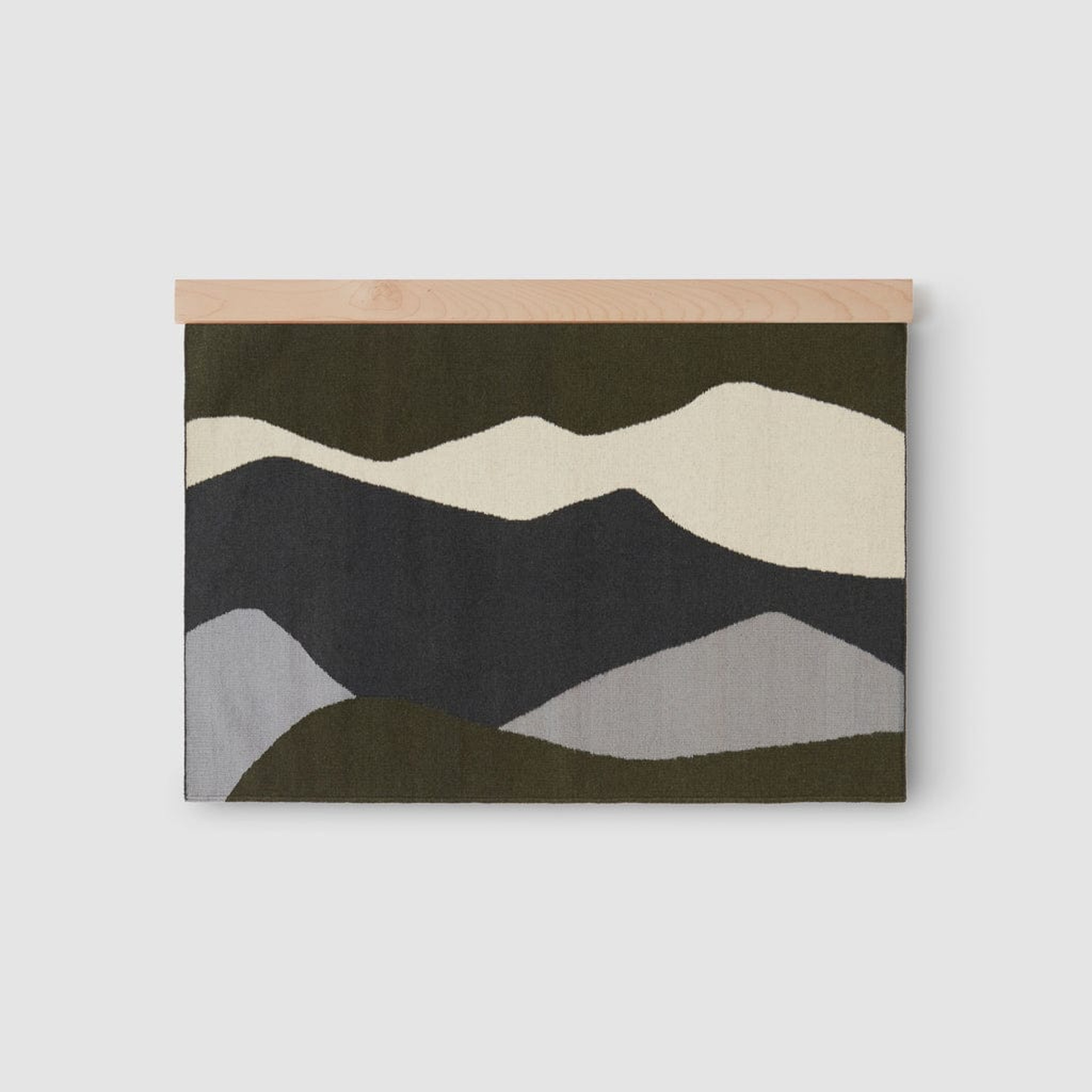 The Citizenry Mesa Handwoven Wall Hanging | 2' x 3' | Olive - The Citizenry