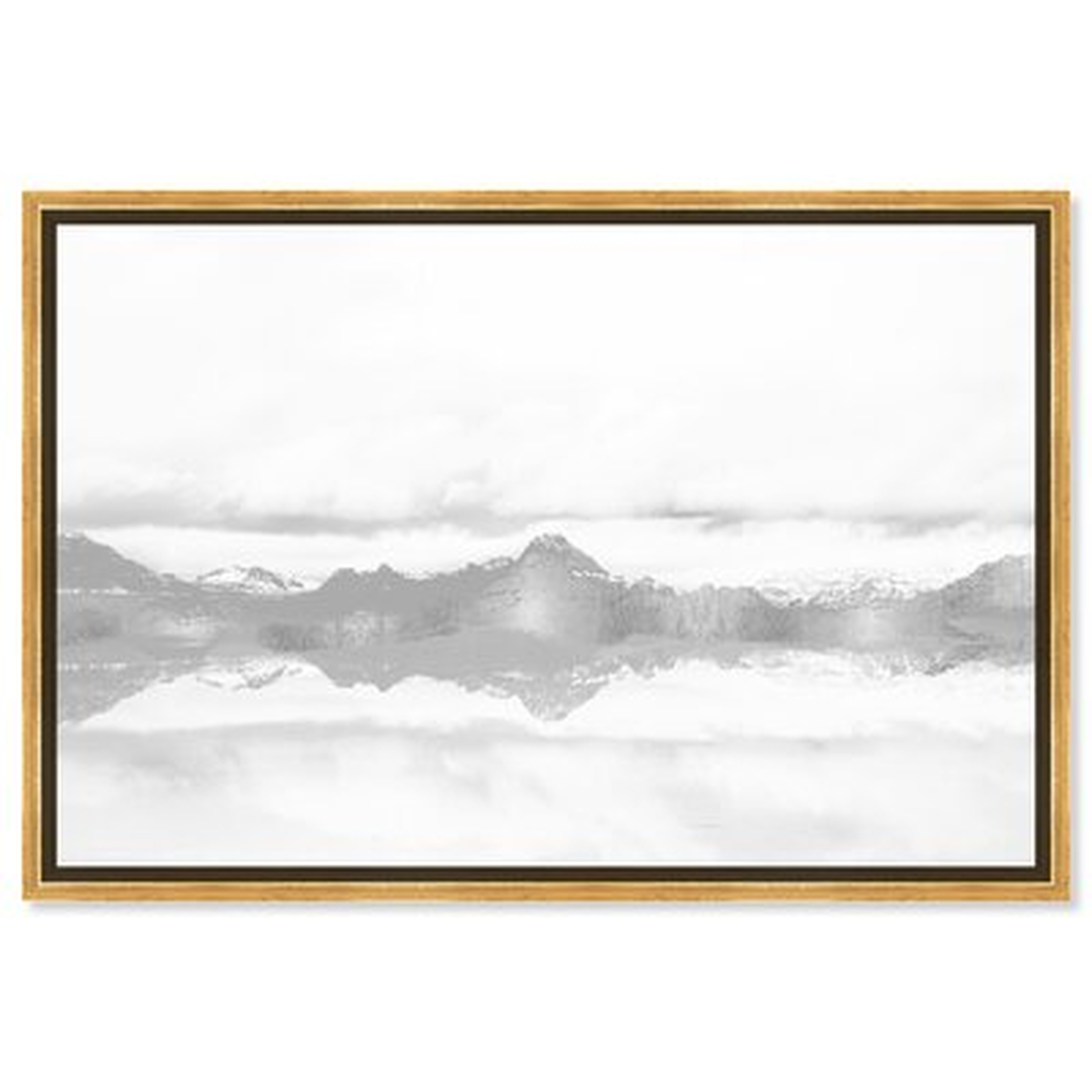 Abstract Landscape Stood Still and Wondered Mountains - Wrapped Canvas Graphic Art Print - Wayfair