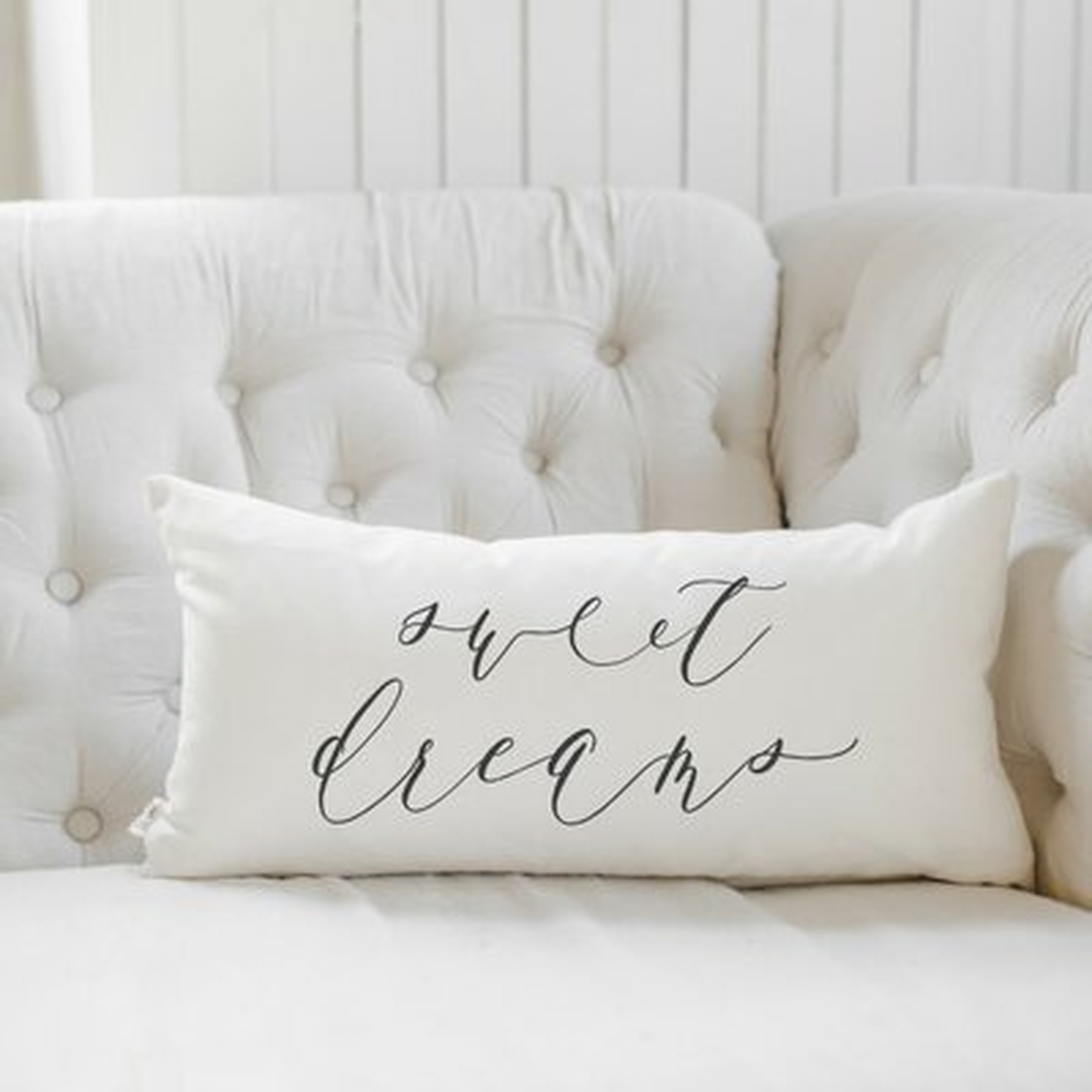 Sweet Dreams Cotton Lumbar Pillow Cover - Wayfair