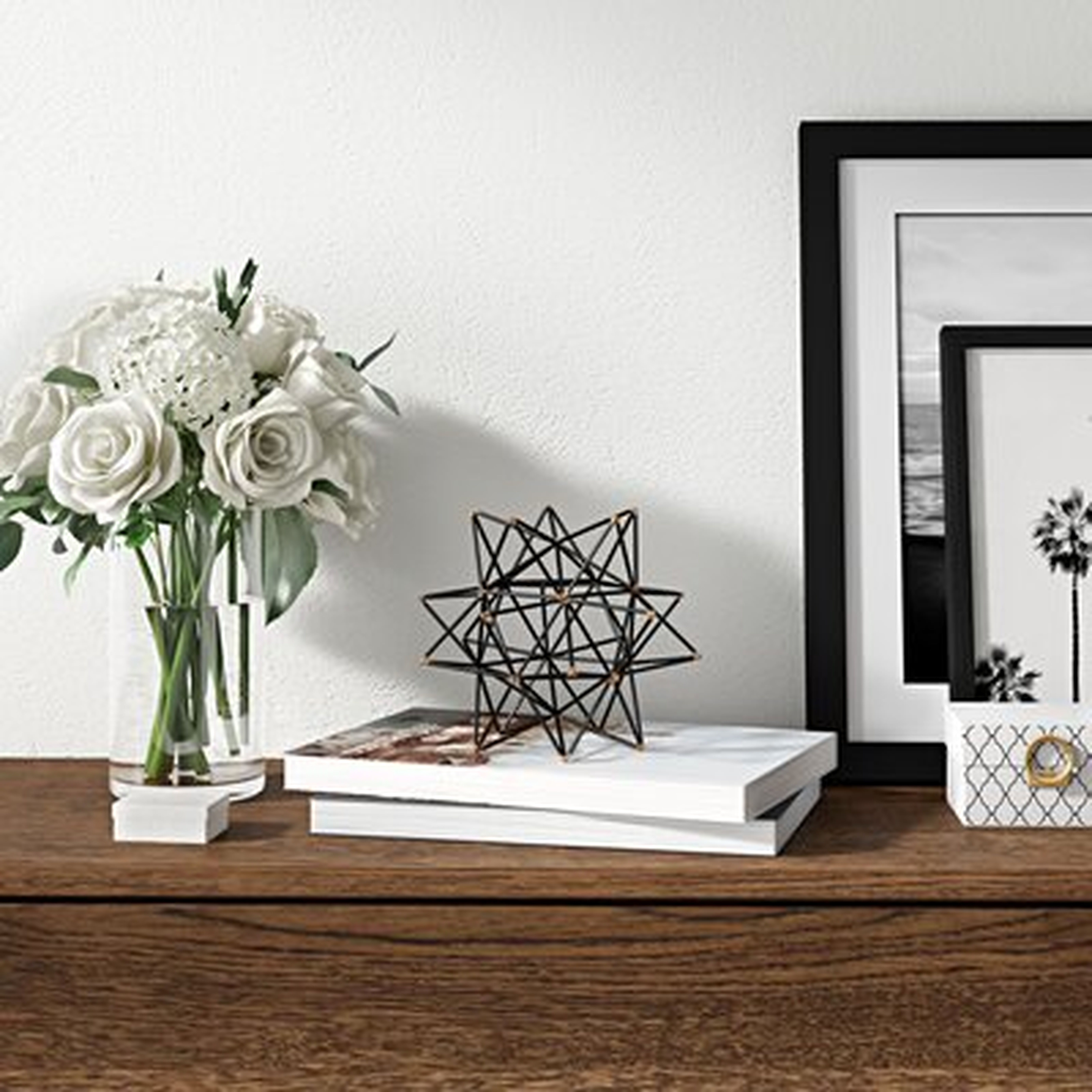 Wire Star Black/Gold Iron Sculpture - Wayfair
