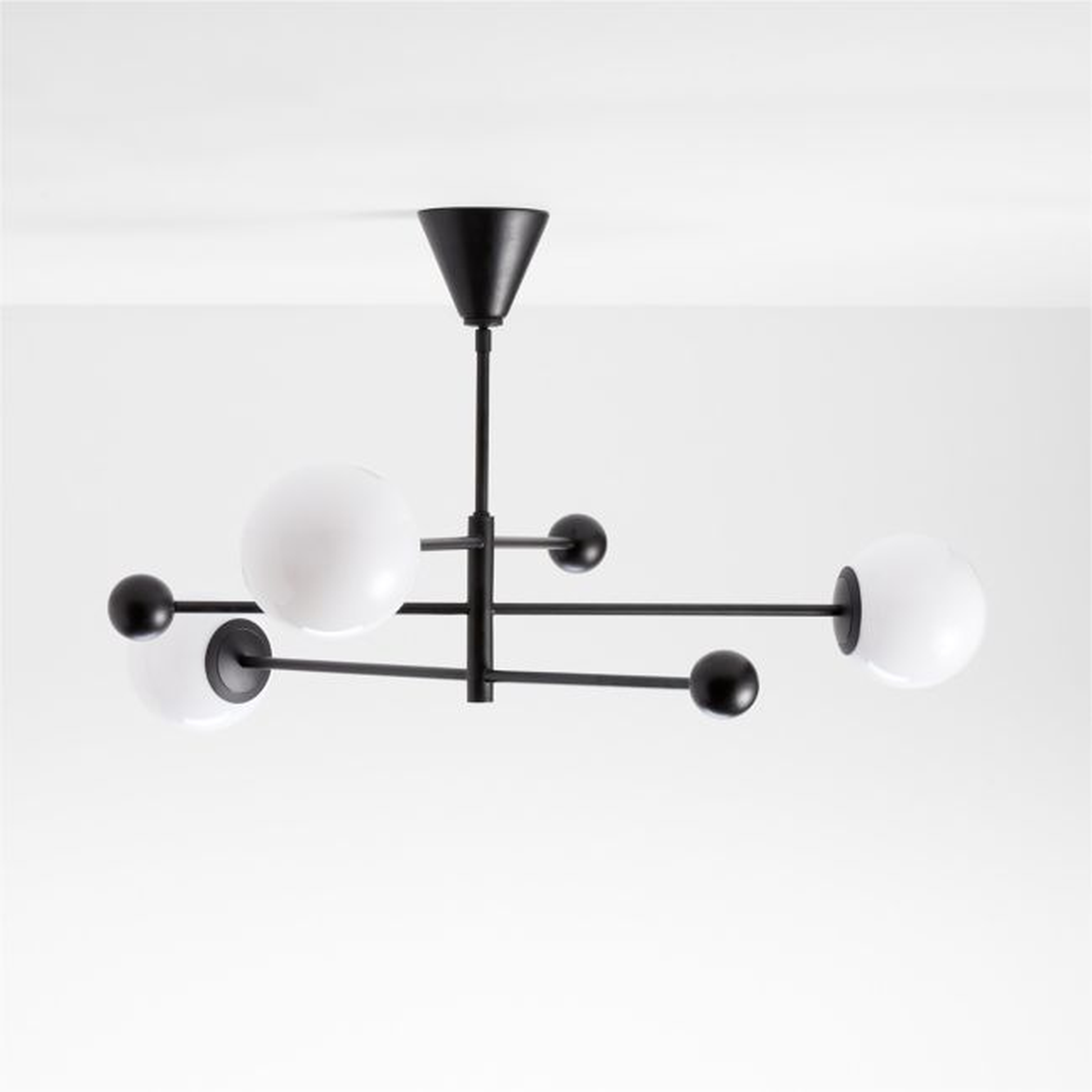 Quinn Black Metal 28" Kids Ceiling Light - Crate & Kids
