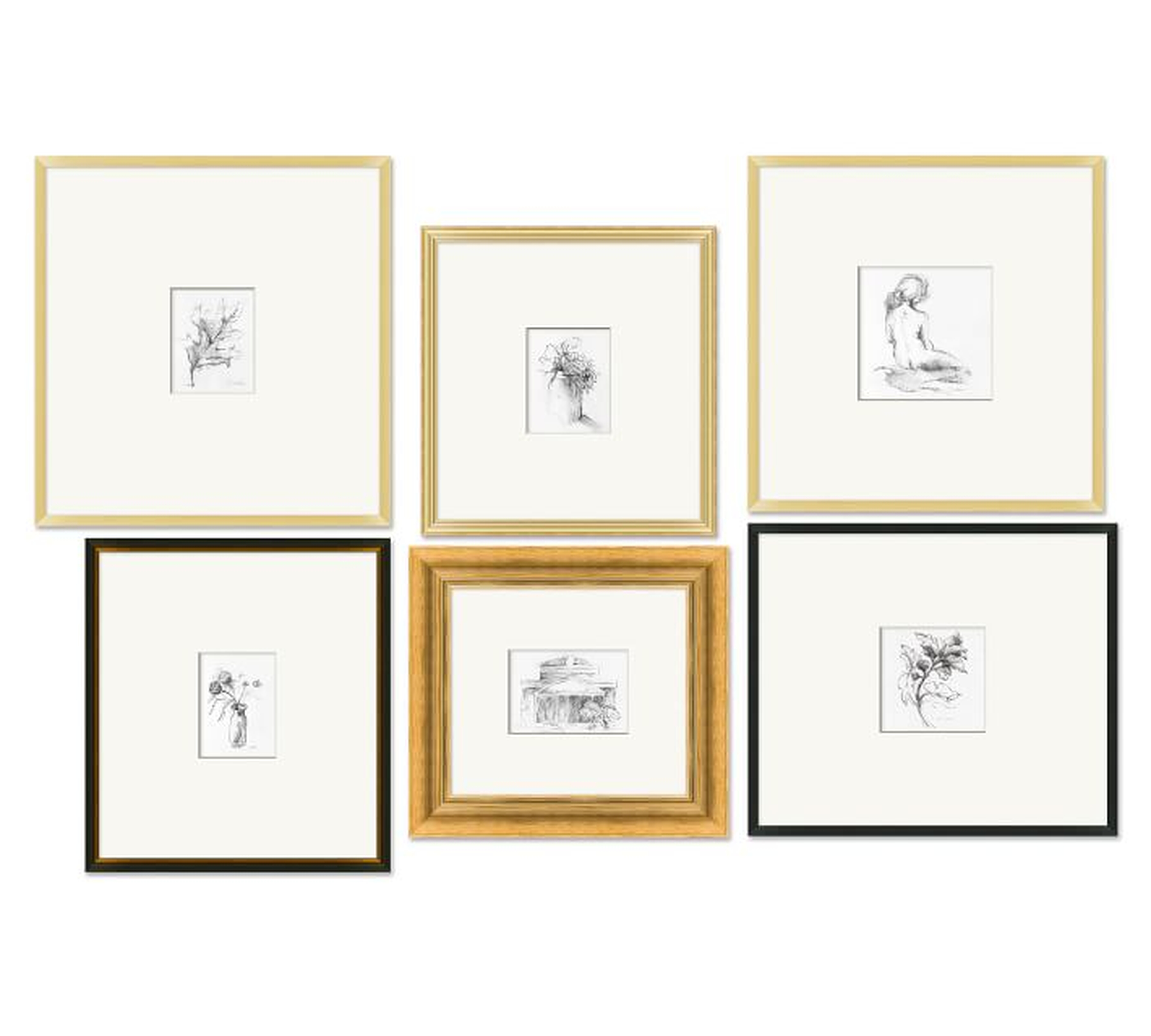 Chateau Gallery Wall Print Collection - Set of 6 - Pottery Barn