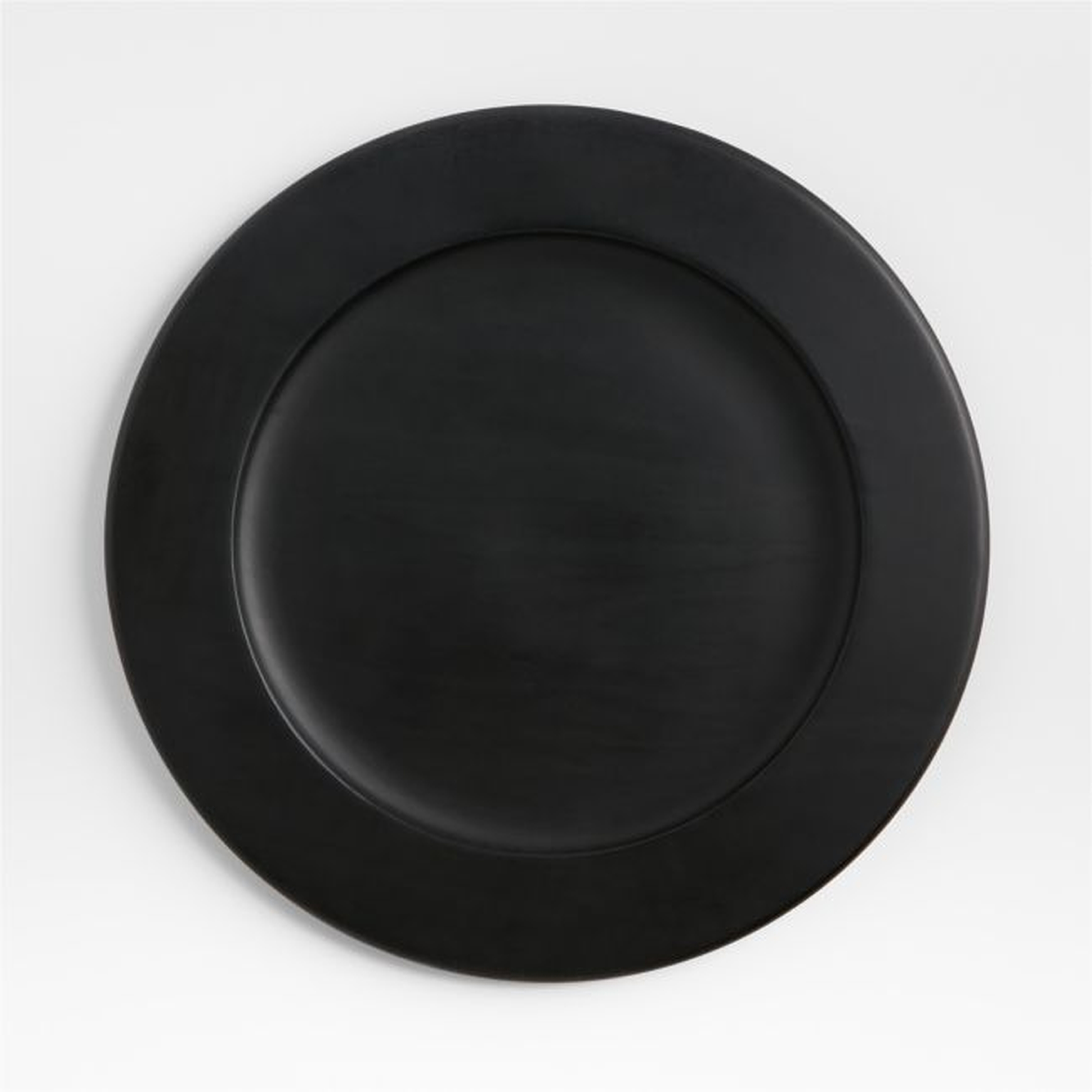 Carson Ebonized Wood Charger - Crate and Barrel