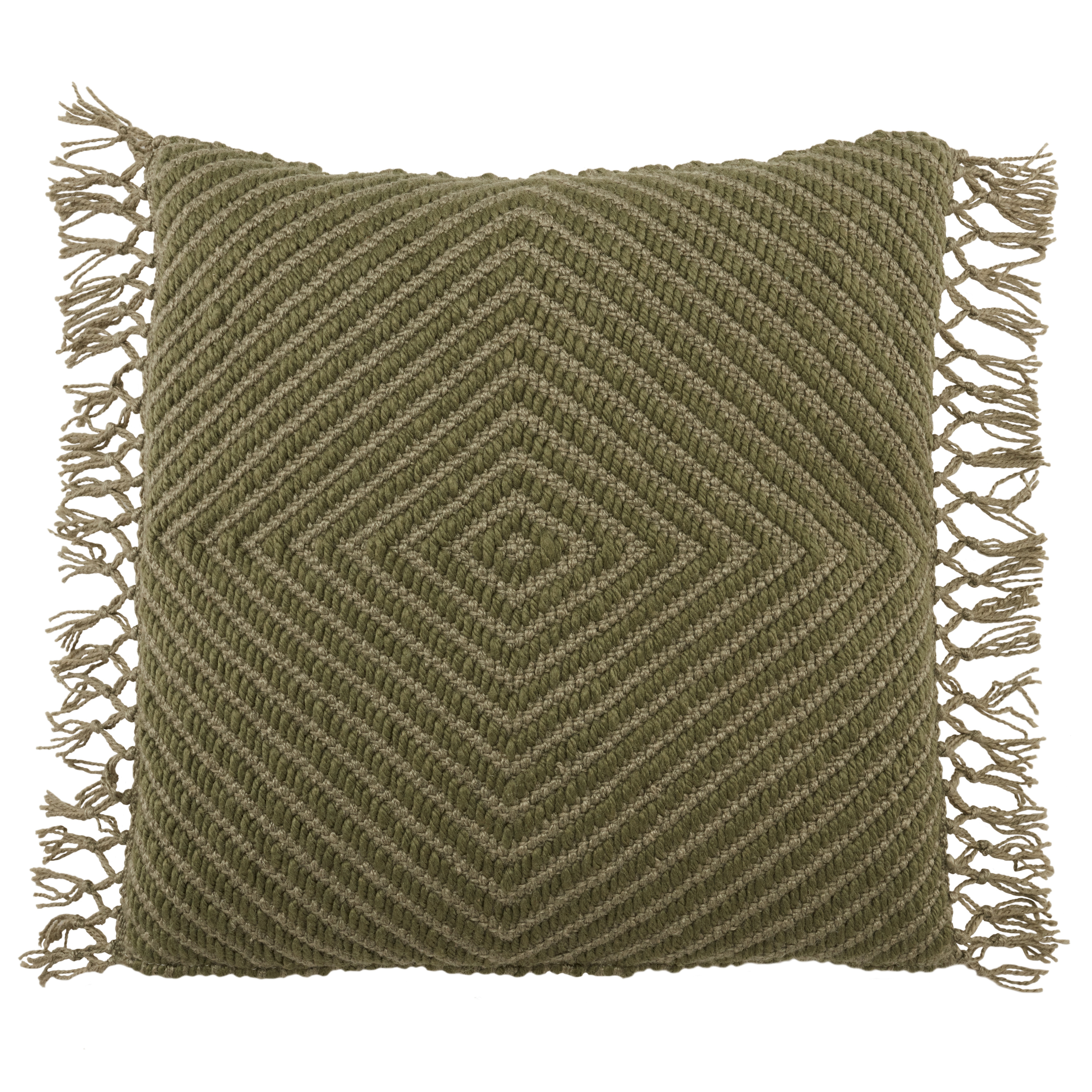 Design (US) Green 20"X20" Pillow I-O - Collective Weavers