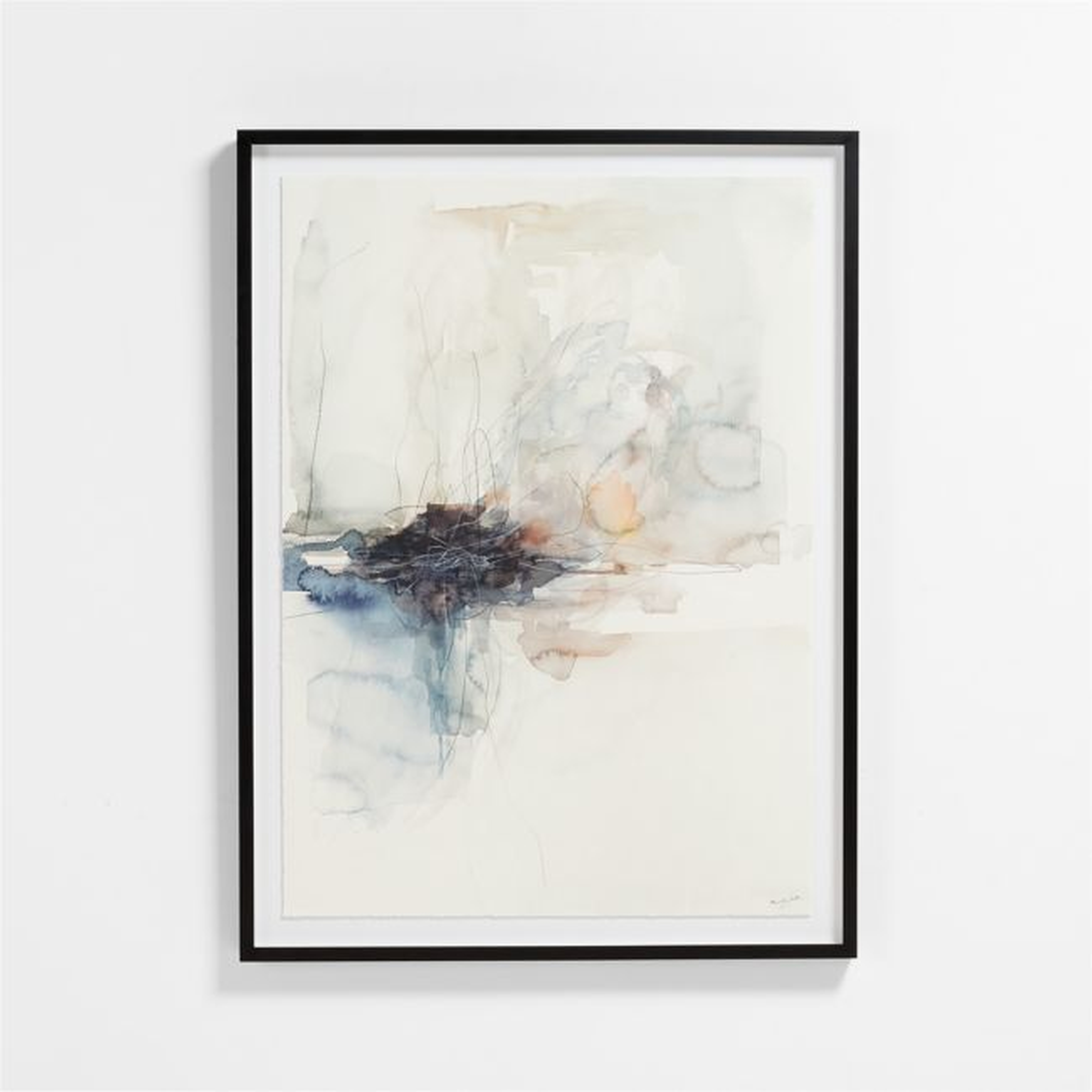 "Further Woodland" Large Framed Reproduction Wall Art Print 41"x55" by Beverly Fuller - Crate and Barrel
