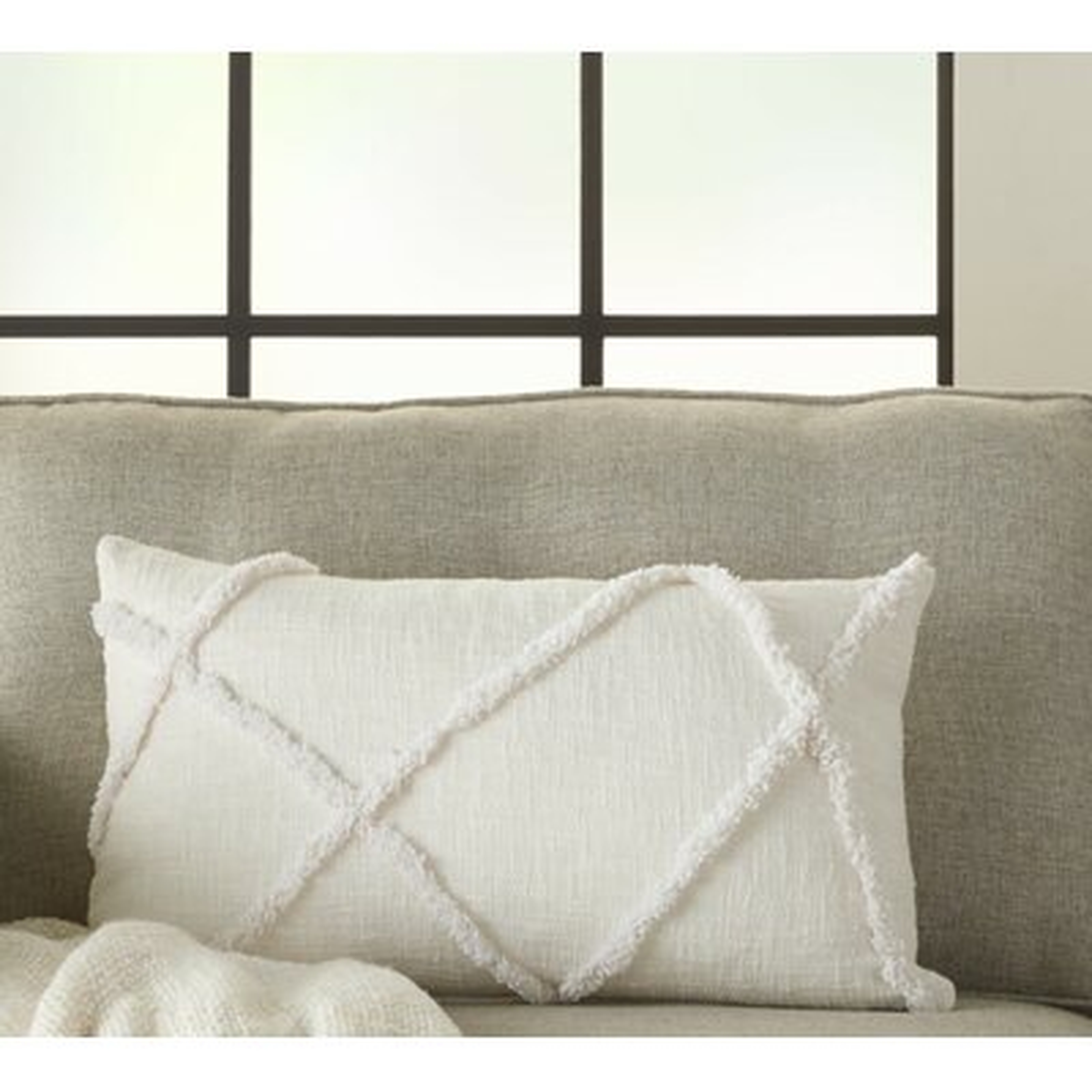 Remi Cotton Abstract Lumbar Pillow - Wayfair