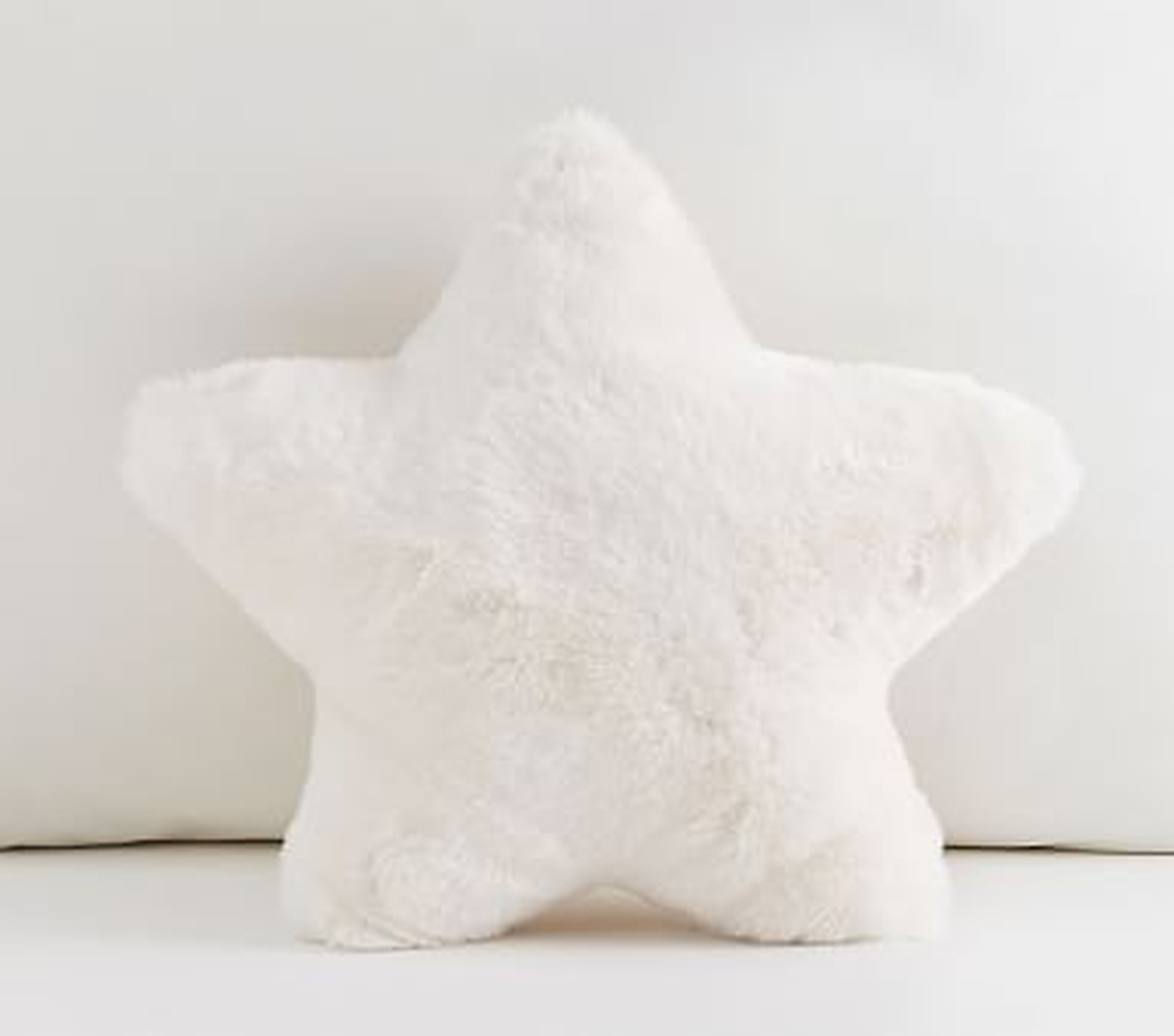Fur Star Pillow, Ivory - Pottery Barn Kids