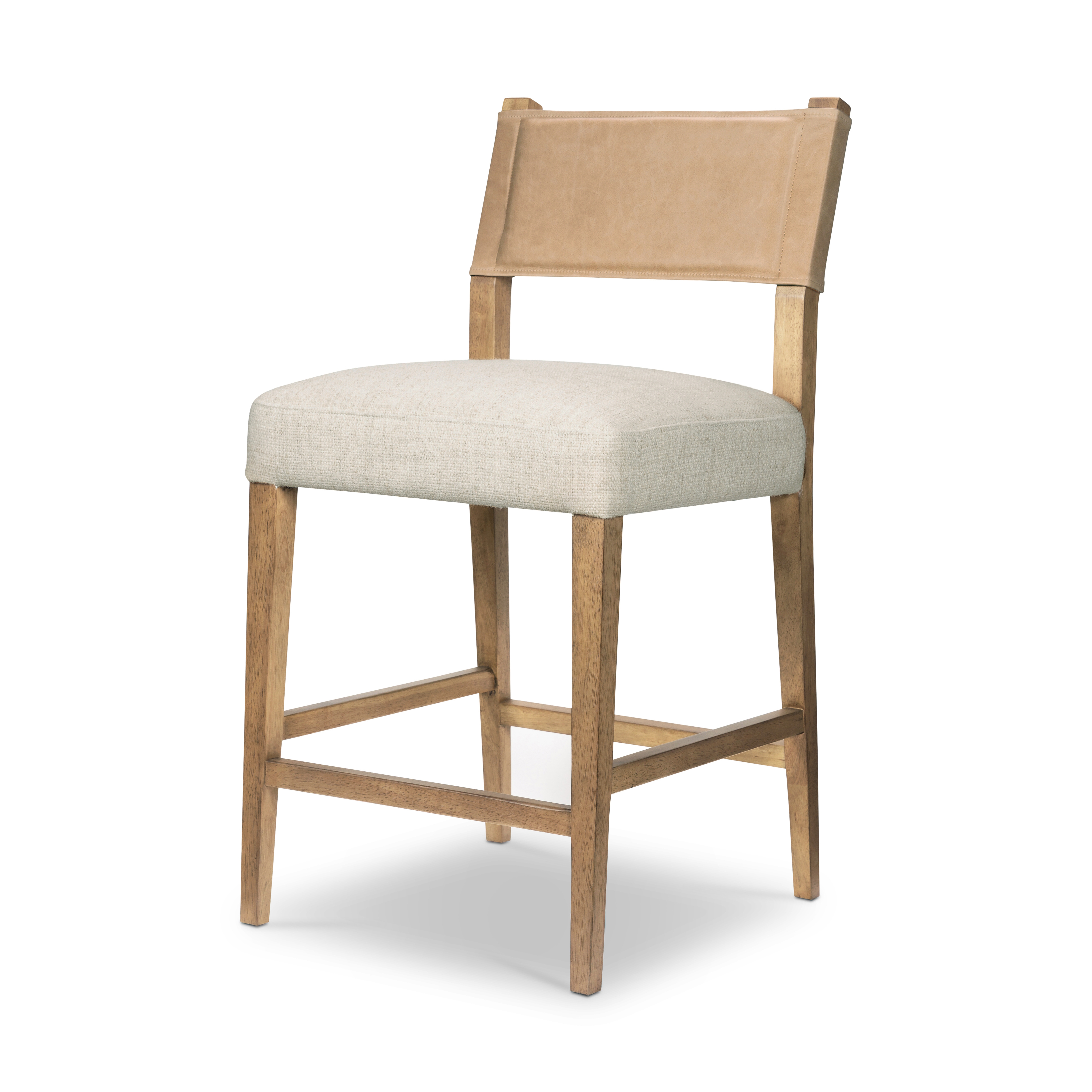 Ferris Stool-Winchester Beige-Counter - Four Hands