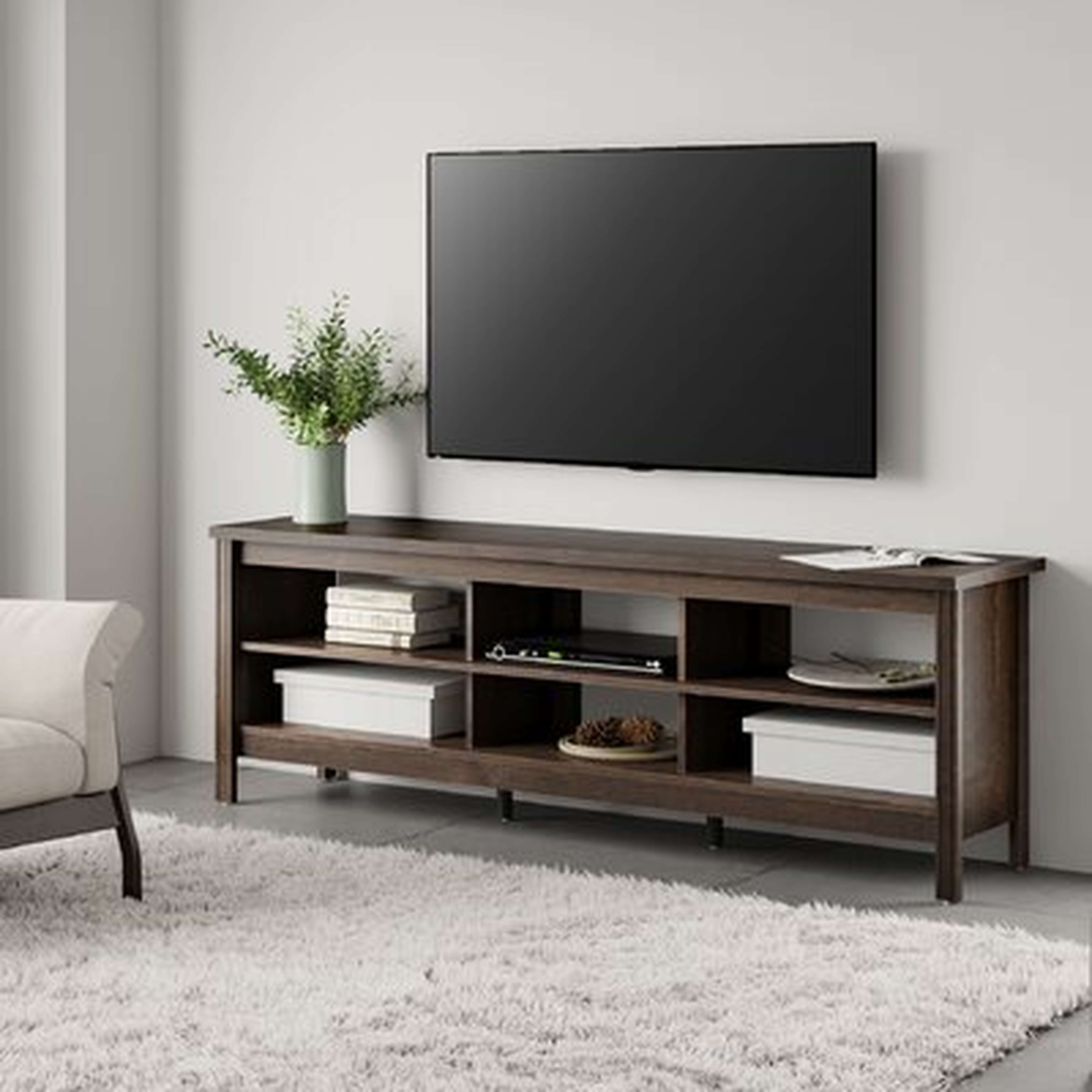 TV Stands For 80 Inch TV Enetertainment Center Wood Media Console Cabinet For Bedroom And Living Room,70 Inch,Black - Wayfair