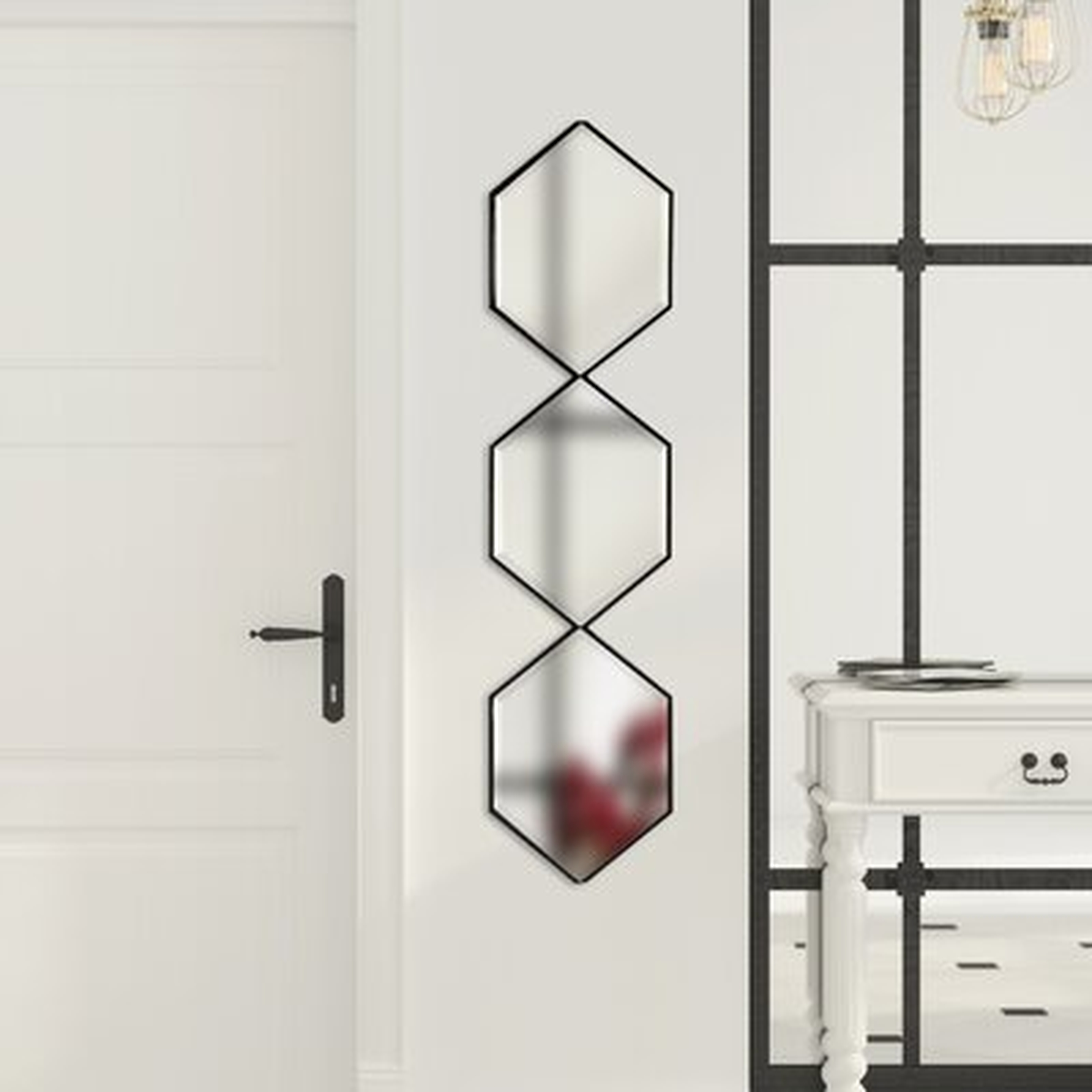 Postell Geometric Beveled Accent Wall Mirror - Wayfair