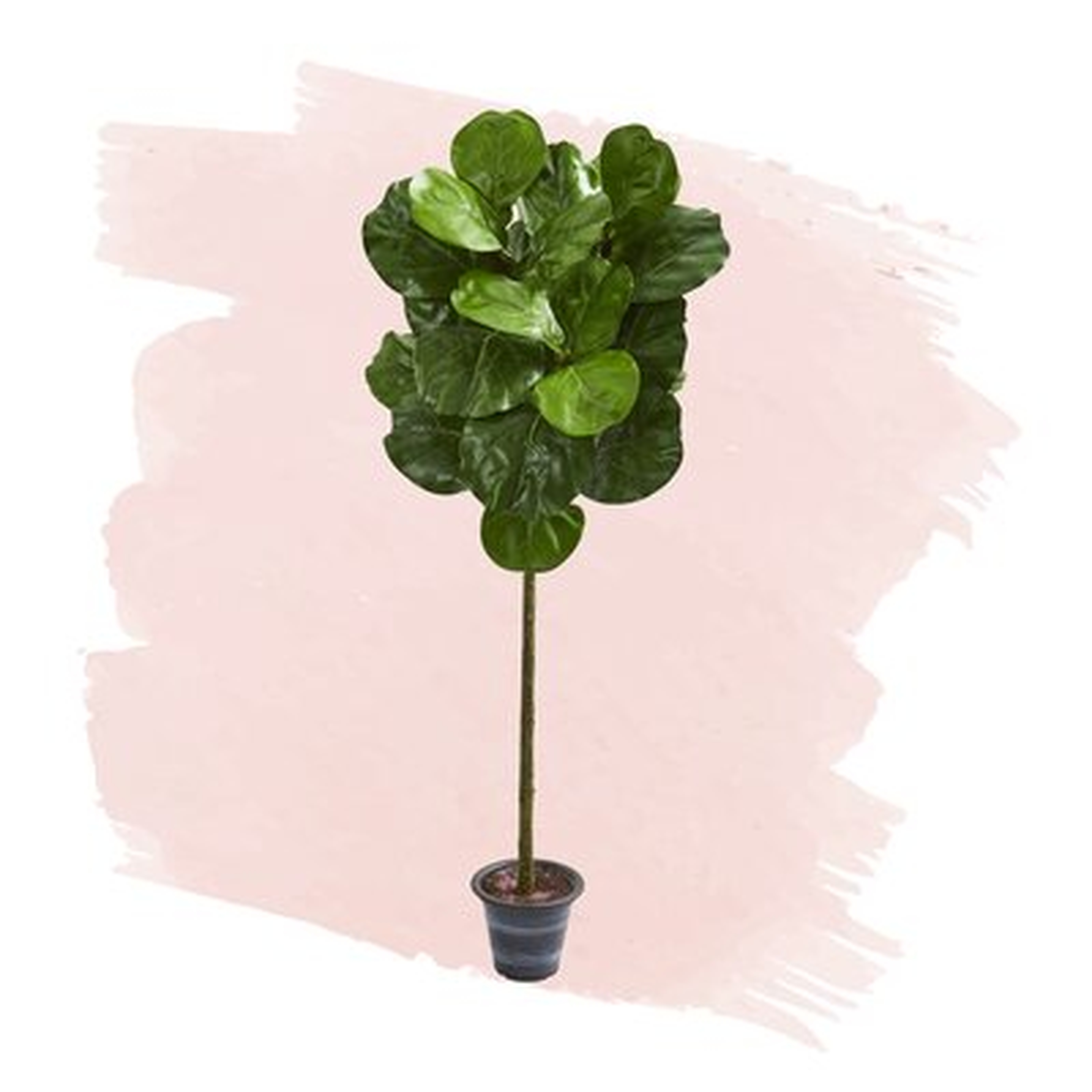 40" Artificial Fiddle Leaf Fig Tree in Decorative Planter - Wayfair
