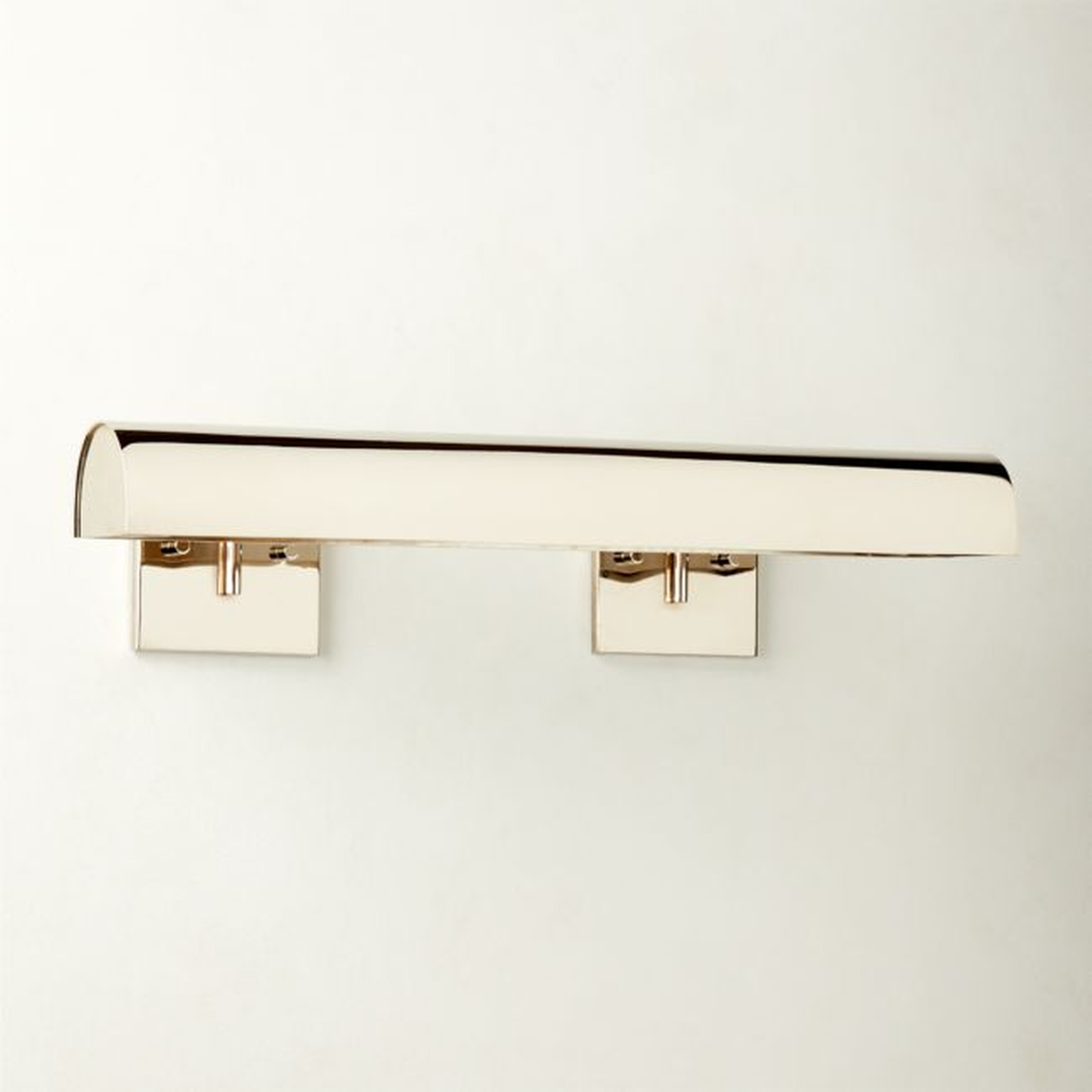 Jolie Polished Nickel Picture Light Sconce 24'' - CB2