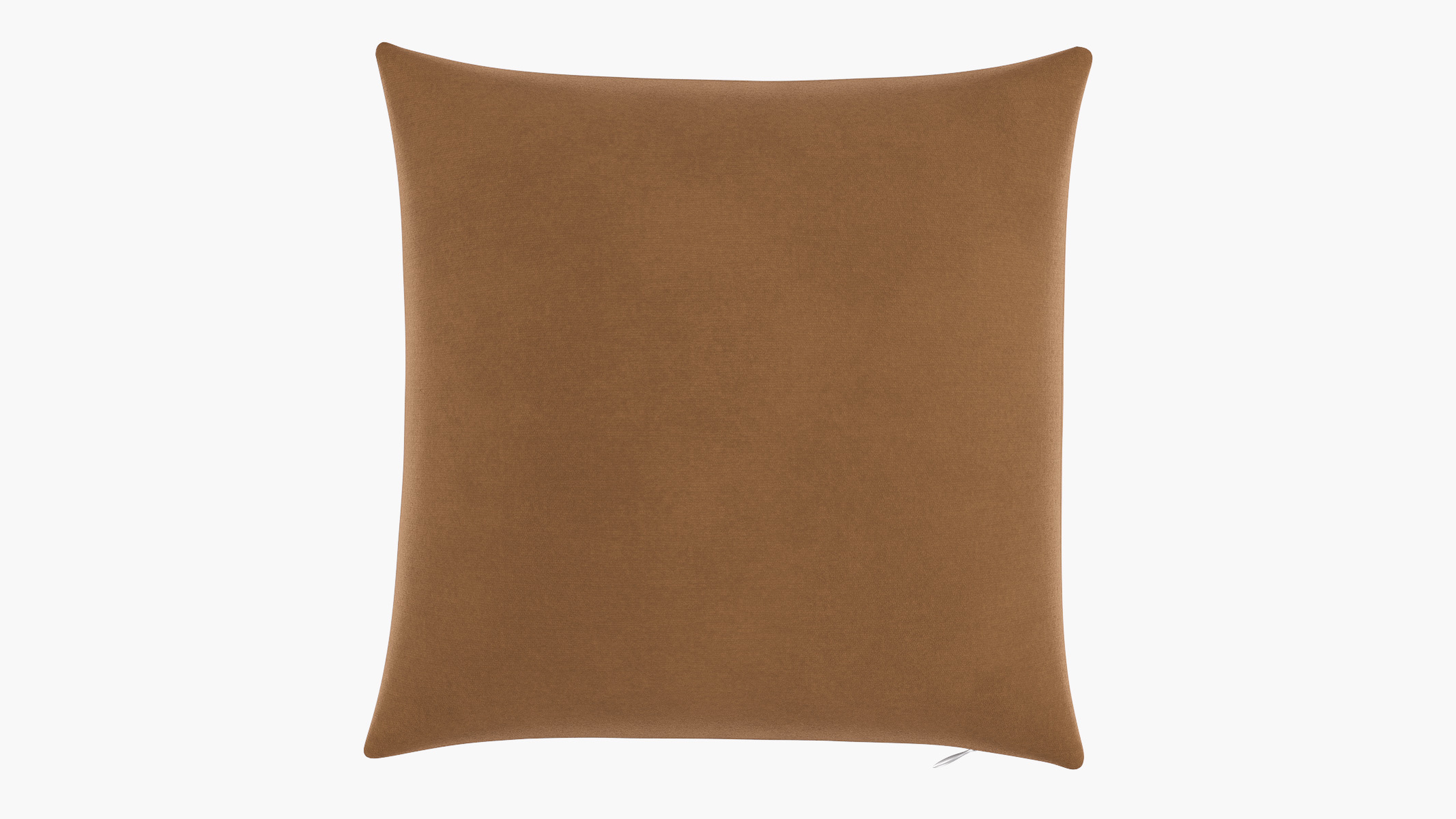Throw Pillow 18", Nutmeg Luxe Velvet, 18" x 18" - The Inside