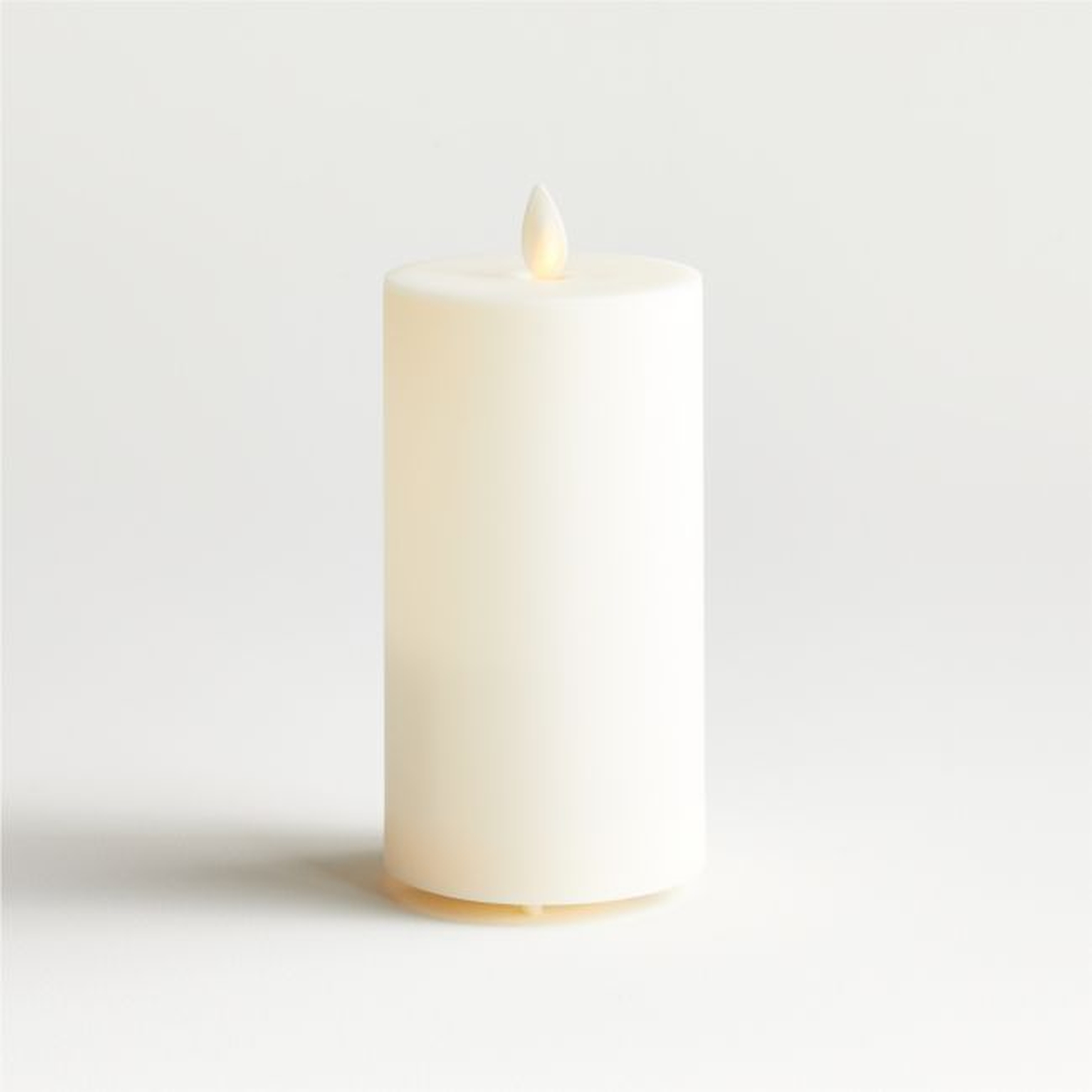 Flicker Outdoor Flameless Pillar Candle 3"x6" - Crate and Barrel