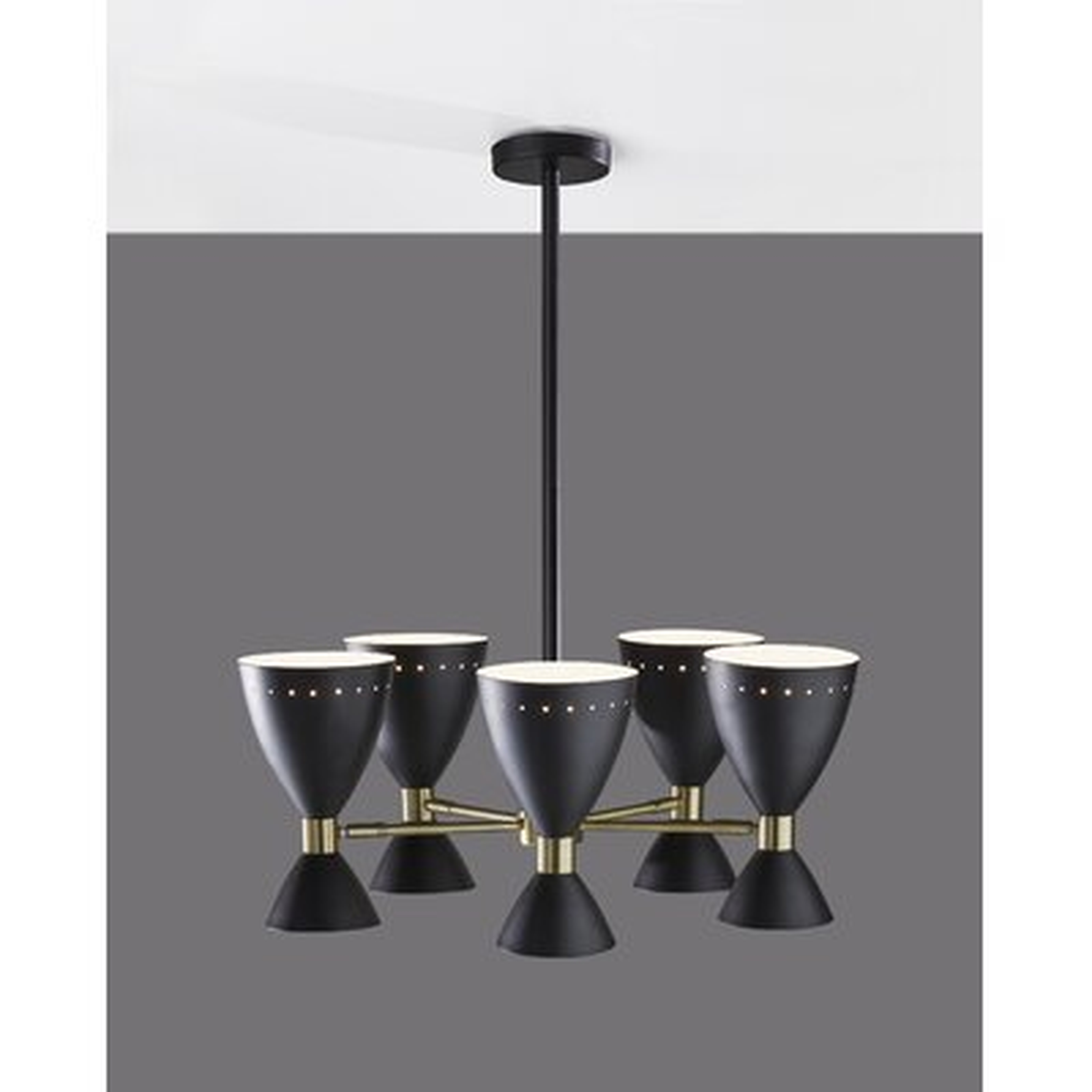 Cusco 5 - Light Shaded Geometric Chandelier - Wayfair